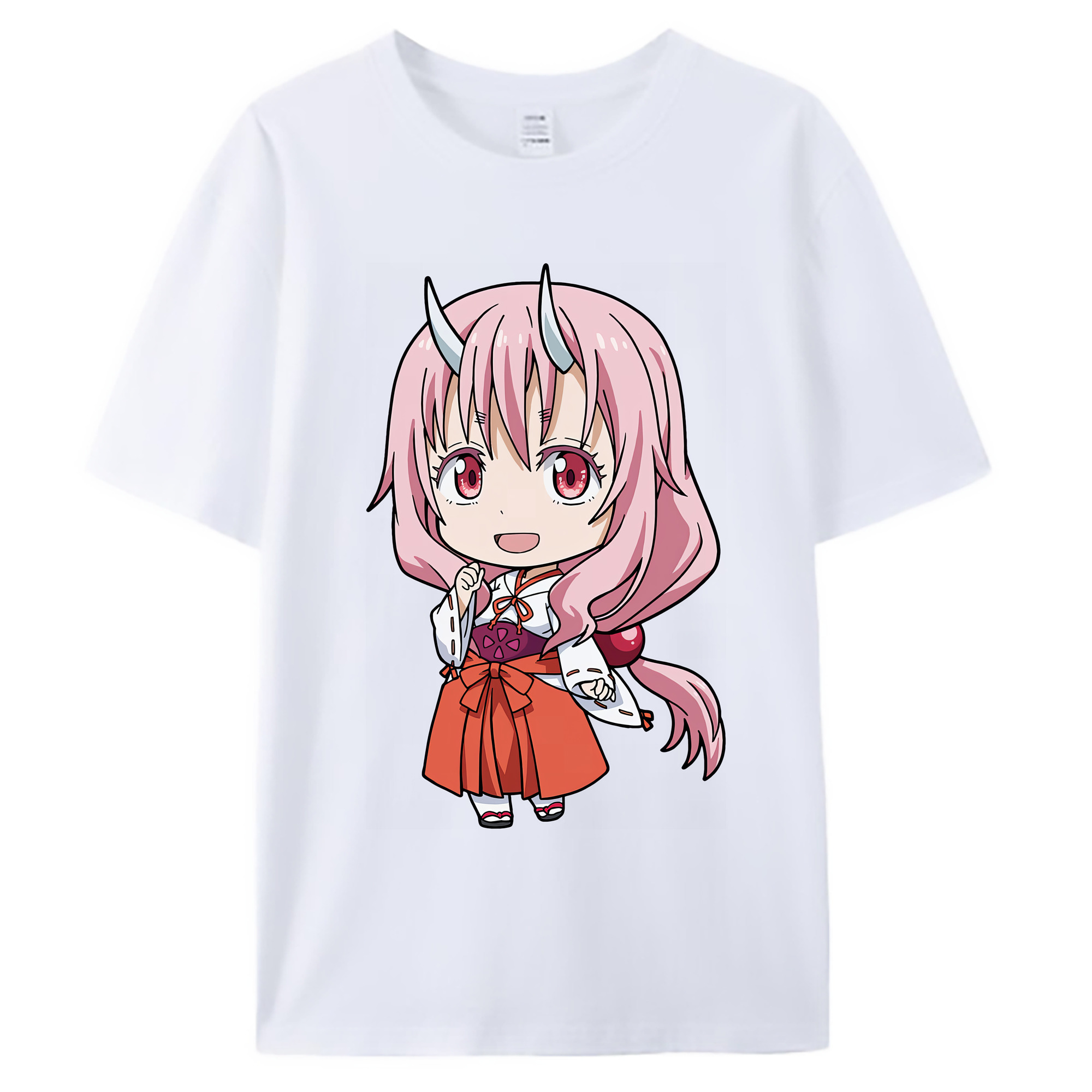 （画像用） 転スラ Regarding Reincarnated to Slime 綿100％ メンズ半袖Tシャツ｜肌触りやわらか＆通気性