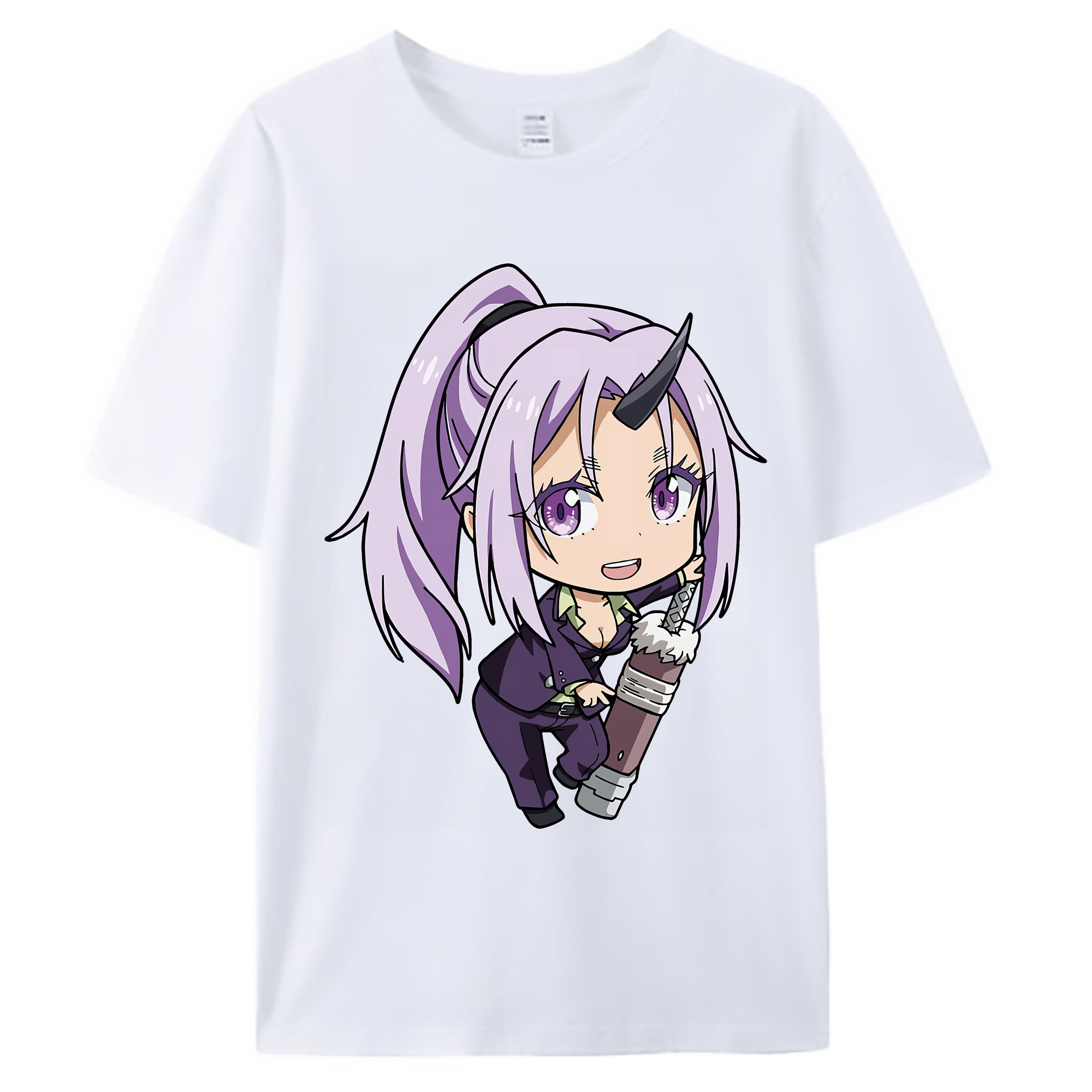 （画像用） 転スラ Regarding Reincarnated to Slime 綿100％ メンズ半袖Tシャツ｜肌触りやわらか＆通気性