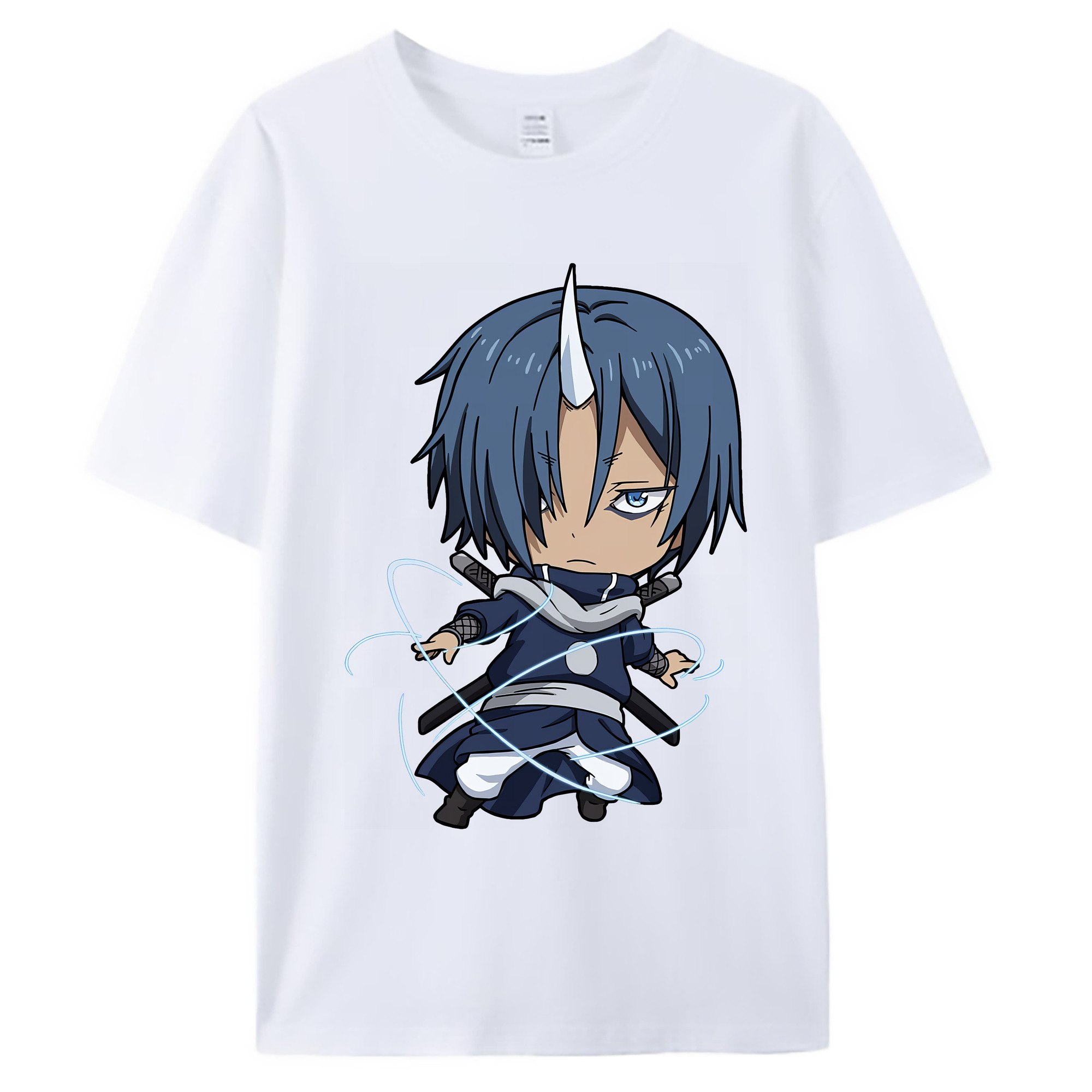 （画像用） 転スラ Regarding Reincarnated to Slime 綿100％ メンズ半袖Tシャツ｜肌触りやわらか＆通気性