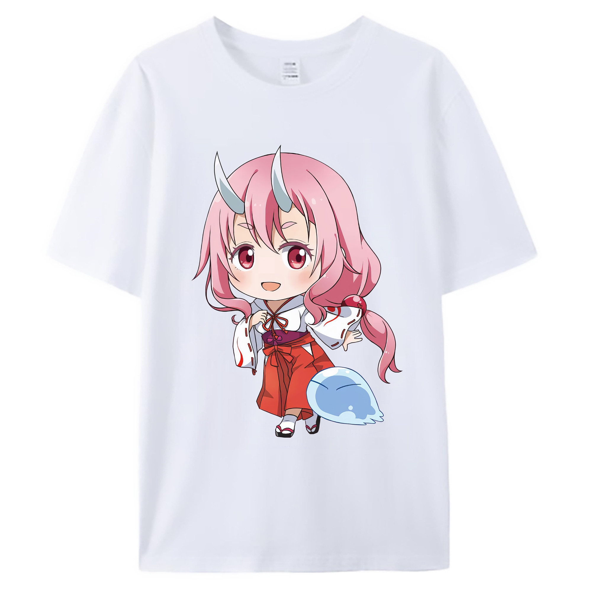 （画像用） 転スラ Regarding Reincarnated to Slime 綿100％ メンズ半袖Tシャツ｜肌触りやわらか＆通気性