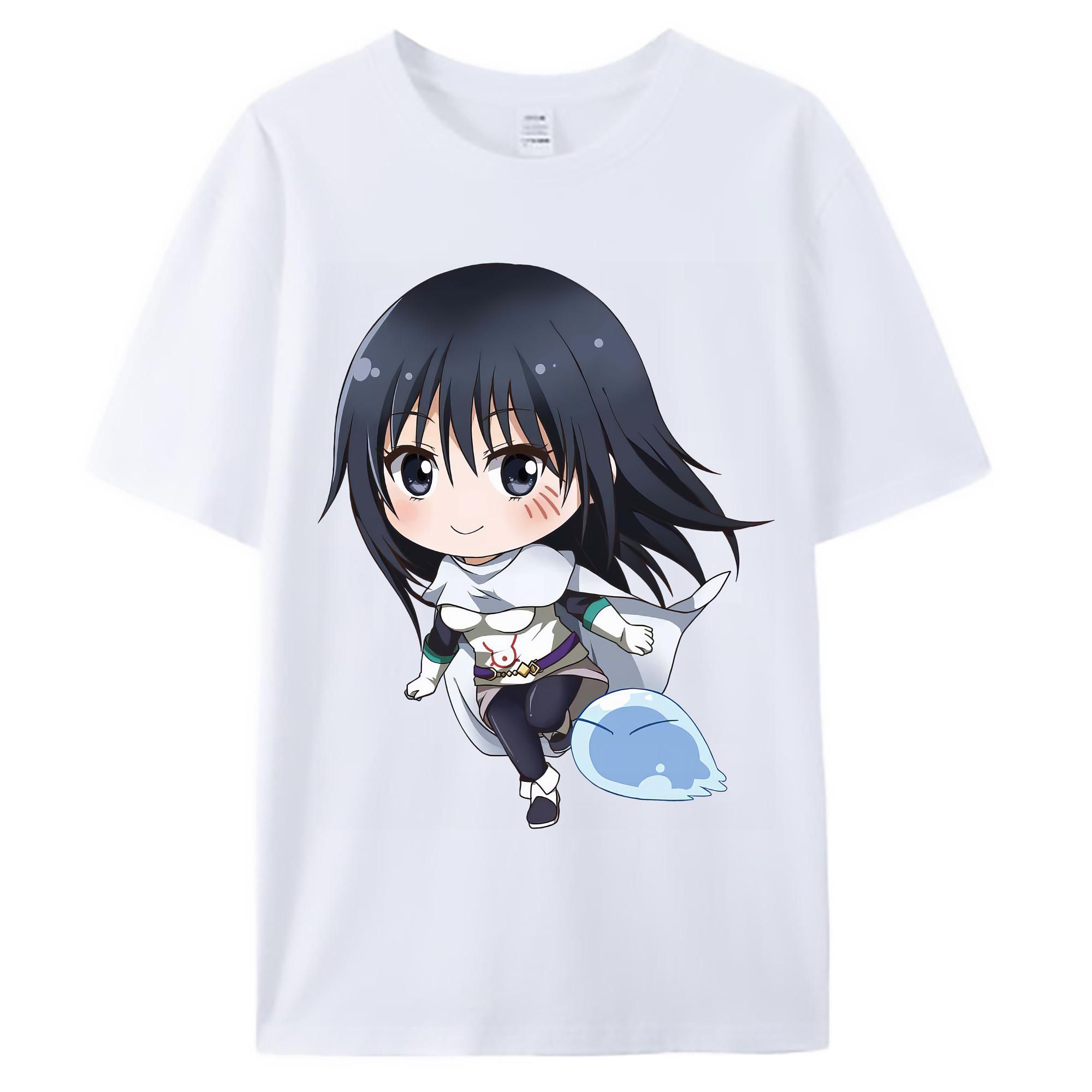 （画像用） 転スラ Regarding Reincarnated to Slime 綿100％ メンズ半袖Tシャツ｜肌触りやわらか＆通気性