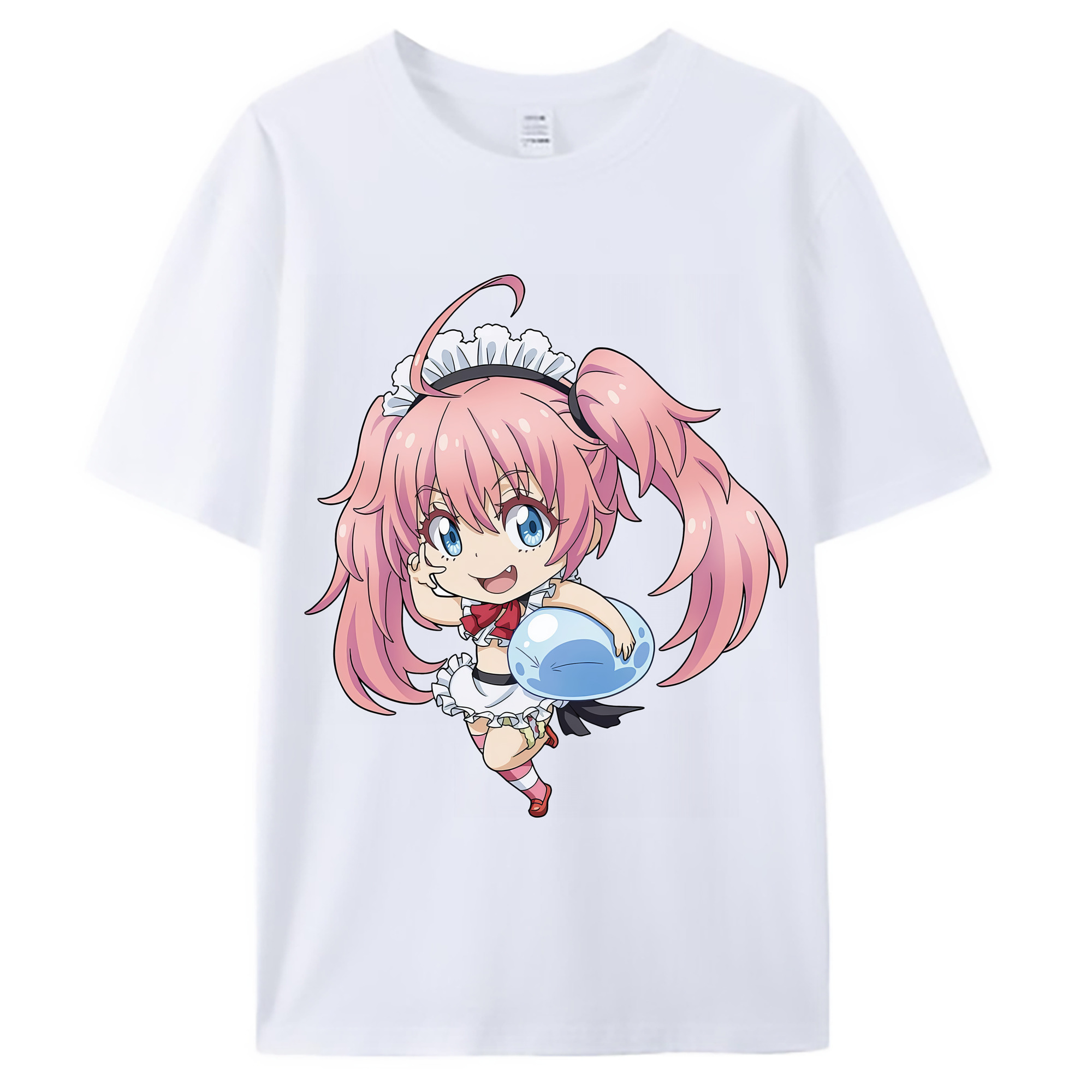 （画像用） 転スラ Regarding Reincarnated to Slime 綿100％ メンズ半袖Tシャツ｜肌触りやわらか＆通気性