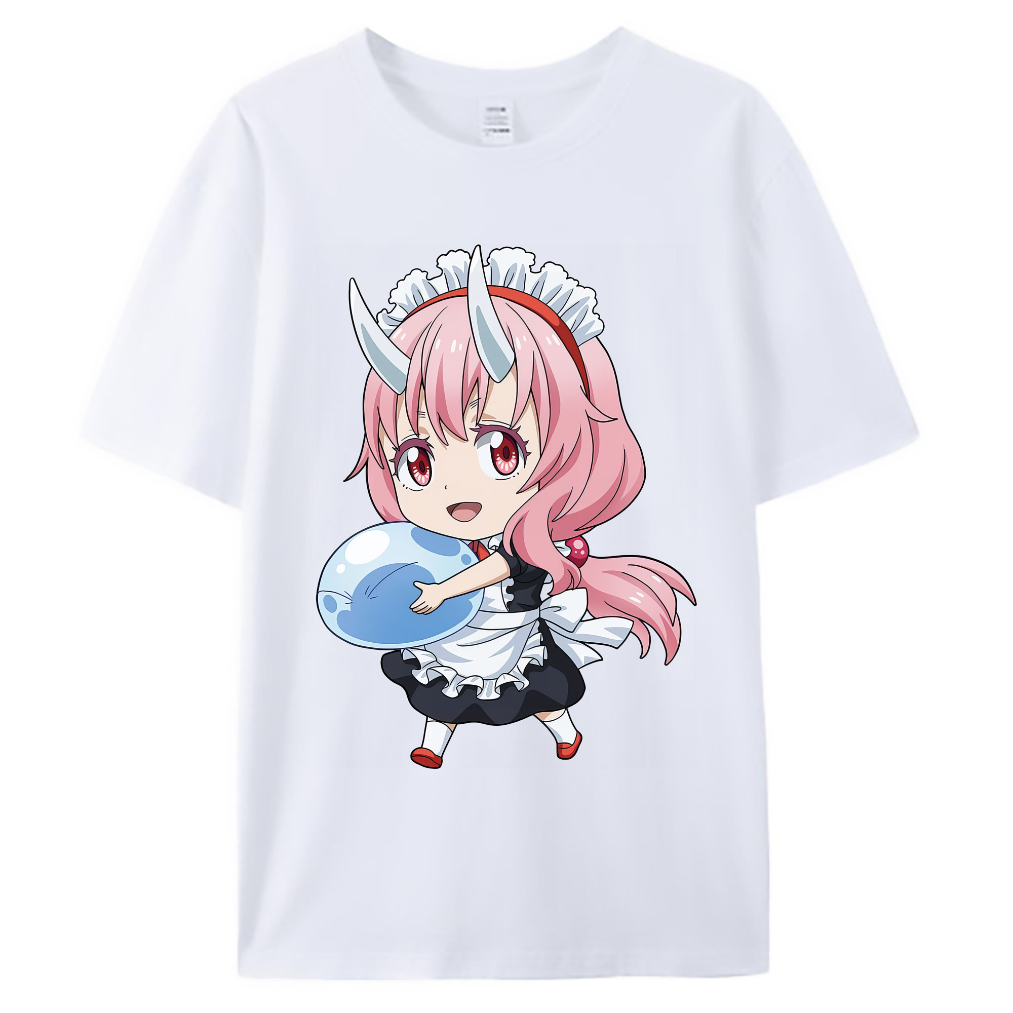（画像用） 転スラ Regarding Reincarnated to Slime 綿100％ メンズ半袖Tシャツ｜肌触りやわらか＆通気性