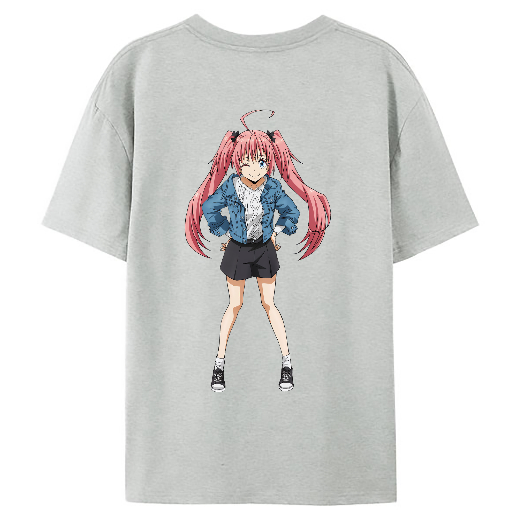 （画像用） 転スラ Regarding Reincarnated to Slime レディース半袖Tシャツ(バックプリント)