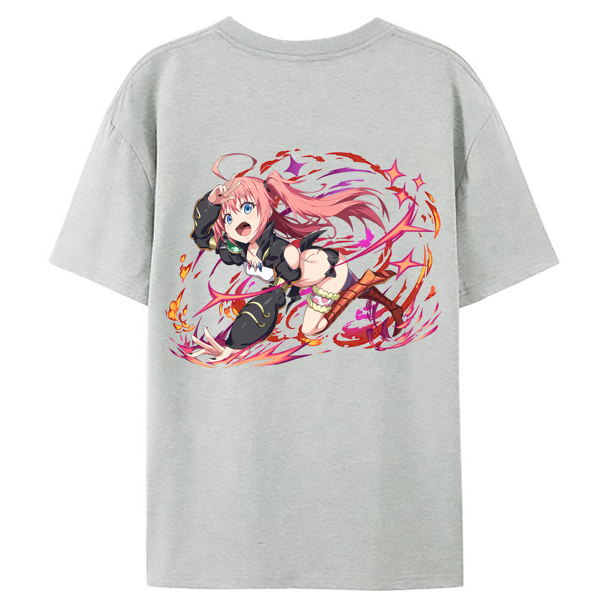 （画像用） 転スラ Regarding Reincarnated to Slime レディース半袖Tシャツ(バックプリント)
