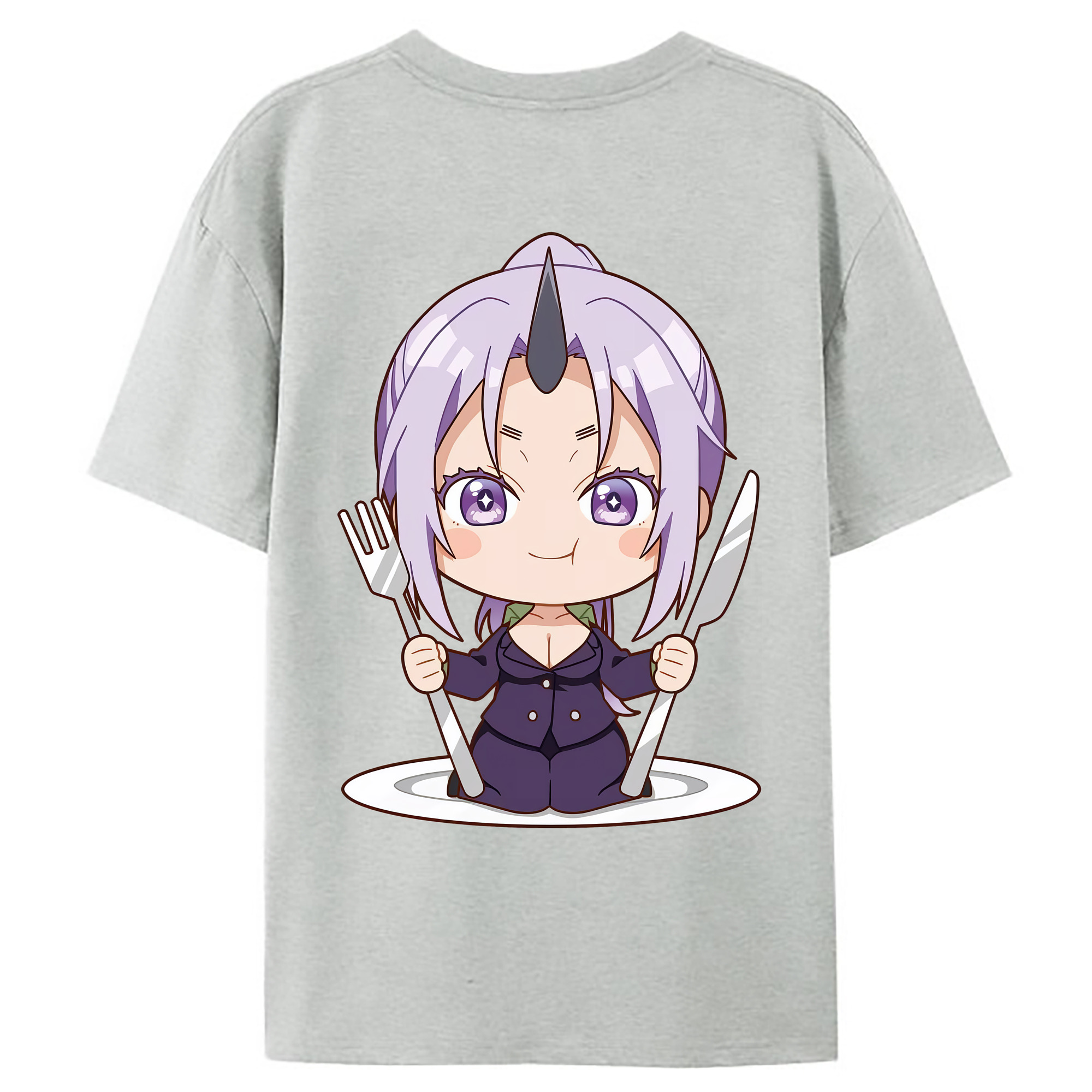 （画像用） 転スラ Regarding Reincarnated to Slime レディース半袖Tシャツ(バックプリント)