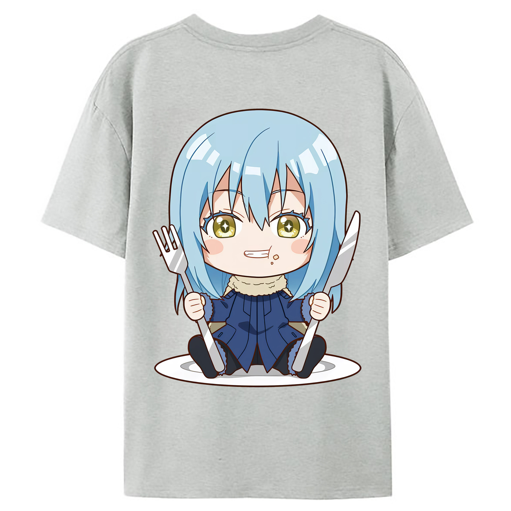 （画像用） 転スラ Regarding Reincarnated to Slime レディース半袖Tシャツ(バックプリント)