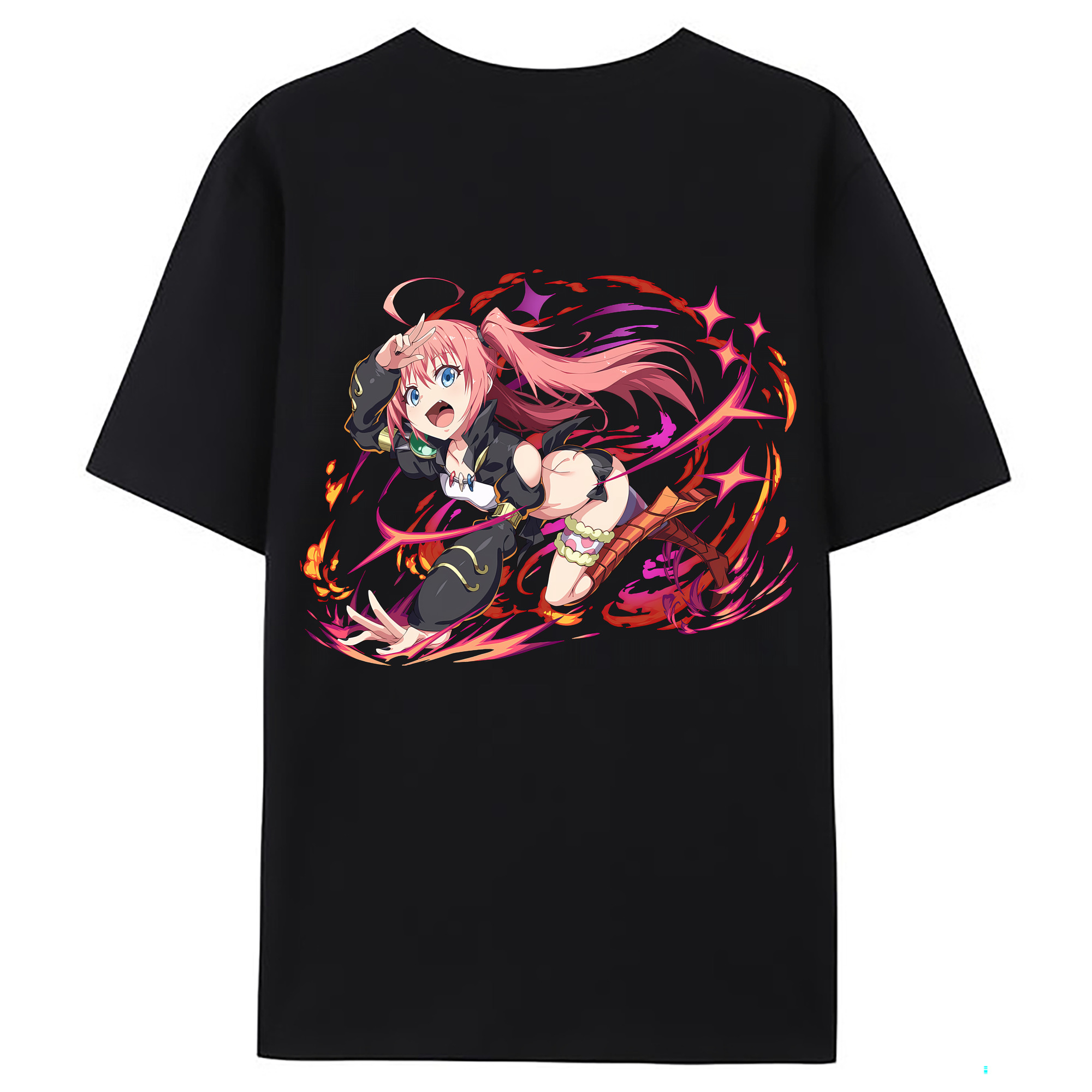 （画像用） 転スラ Regarding Reincarnated to Slime レディース半袖Tシャツ(バックプリント)