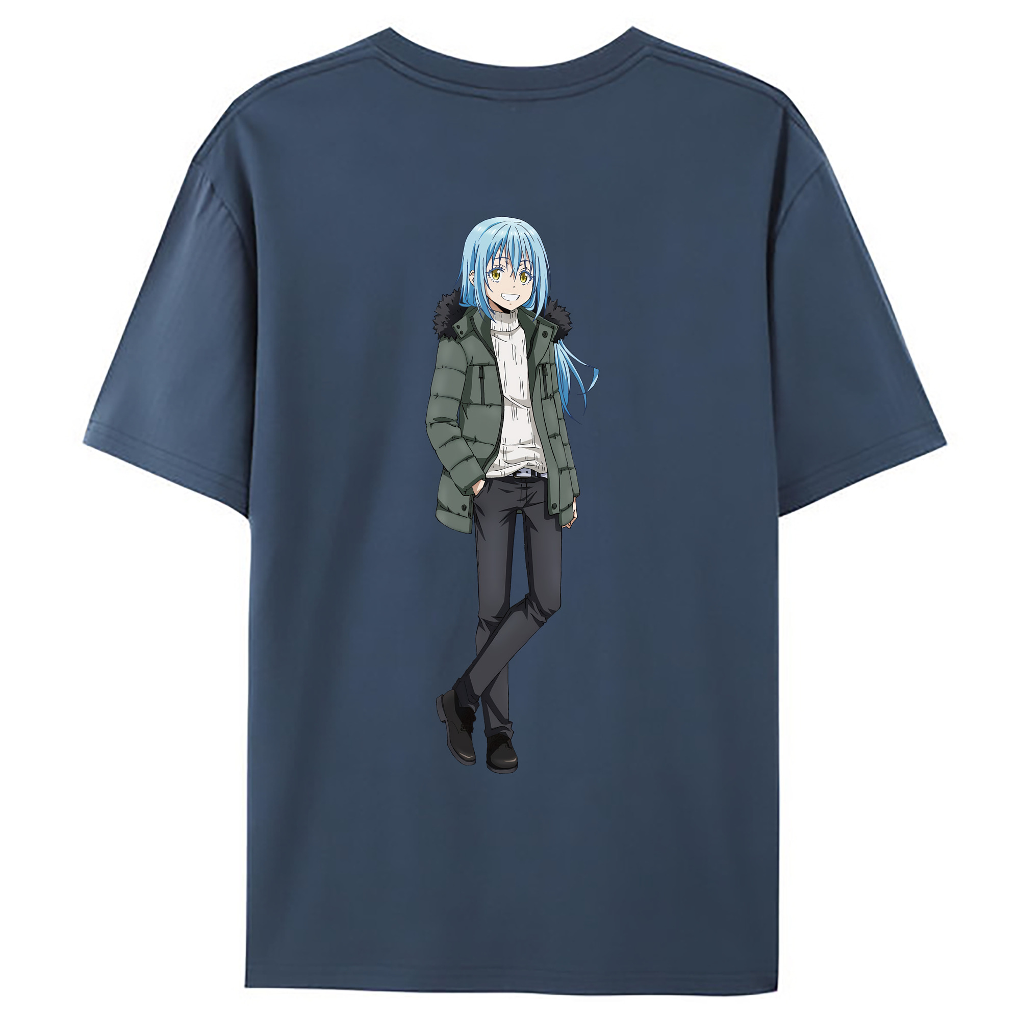 （画像用） 転スラ Regarding Reincarnated to Slime レディース半袖Tシャツ(バックプリント)