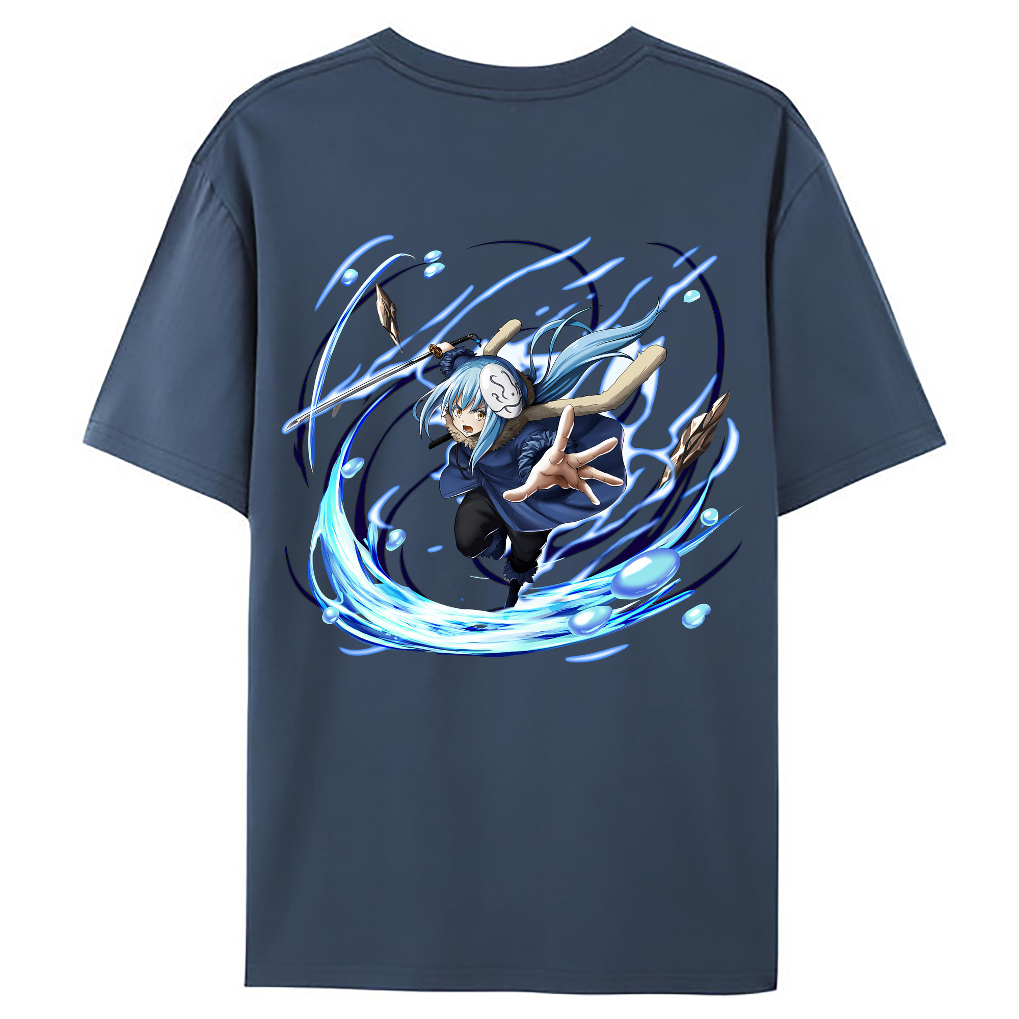 （画像用） 転スラ Regarding Reincarnated to Slime レディース半袖Tシャツ(バックプリント)