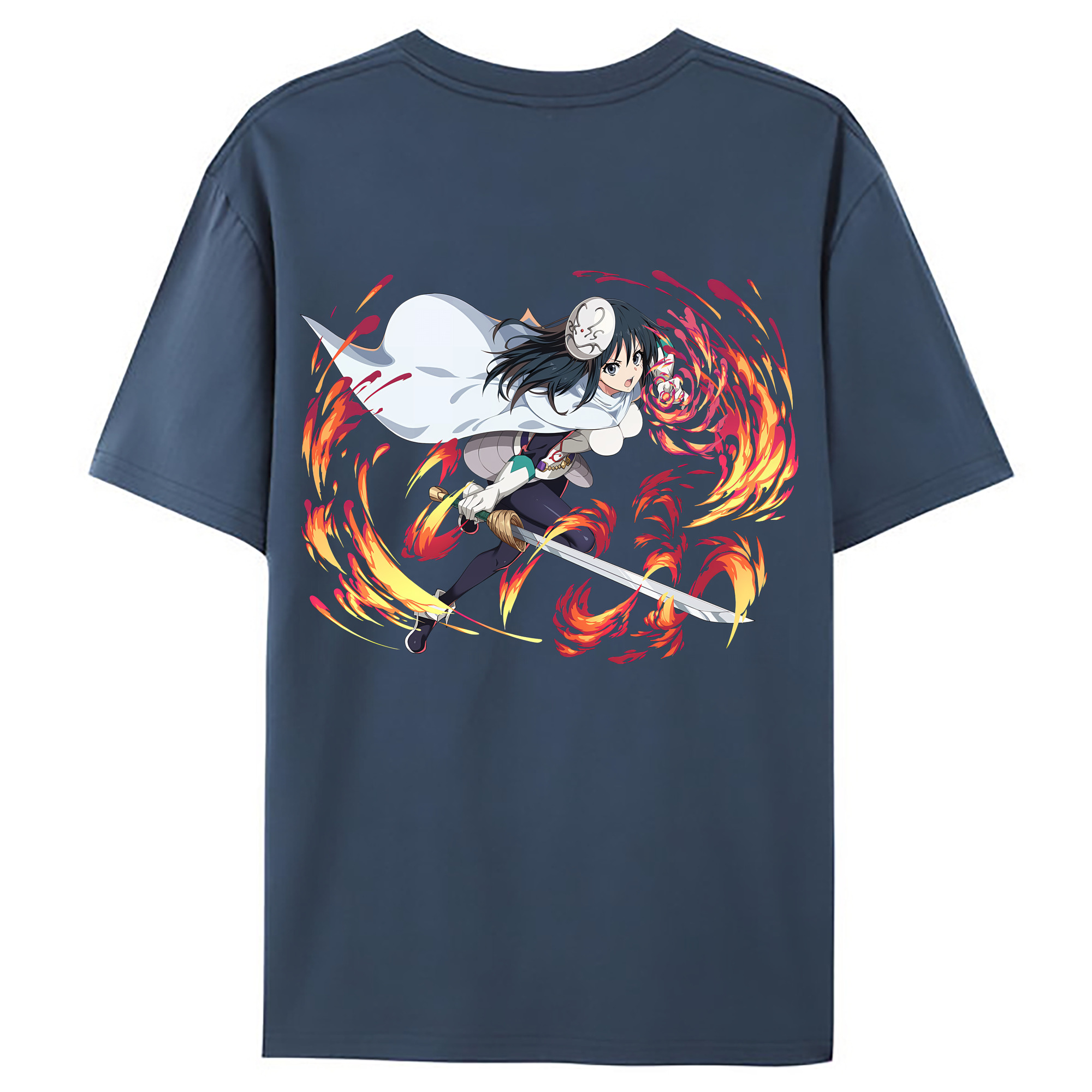 （画像用） 転スラ Regarding Reincarnated to Slime レディース半袖Tシャツ(バックプリント)