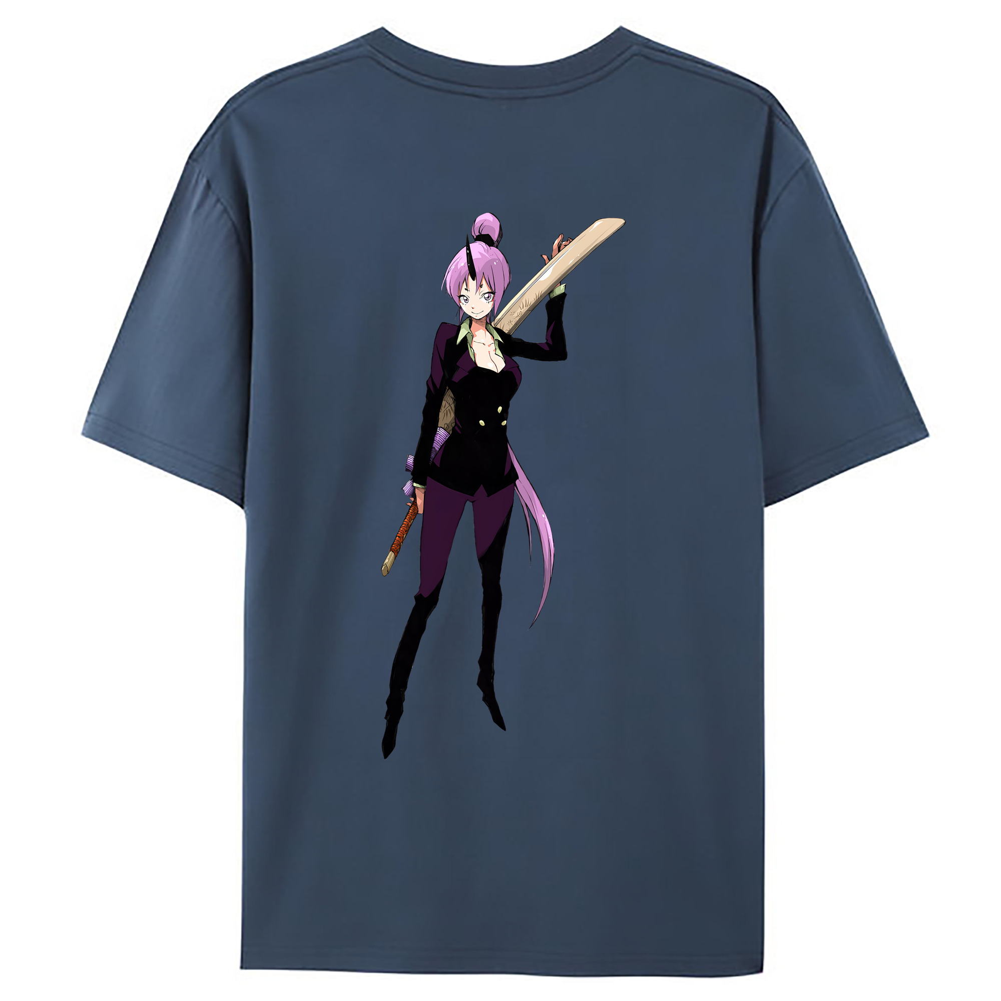 （画像用） 転スラ Regarding Reincarnated to Slime レディース半袖Tシャツ(バックプリント)