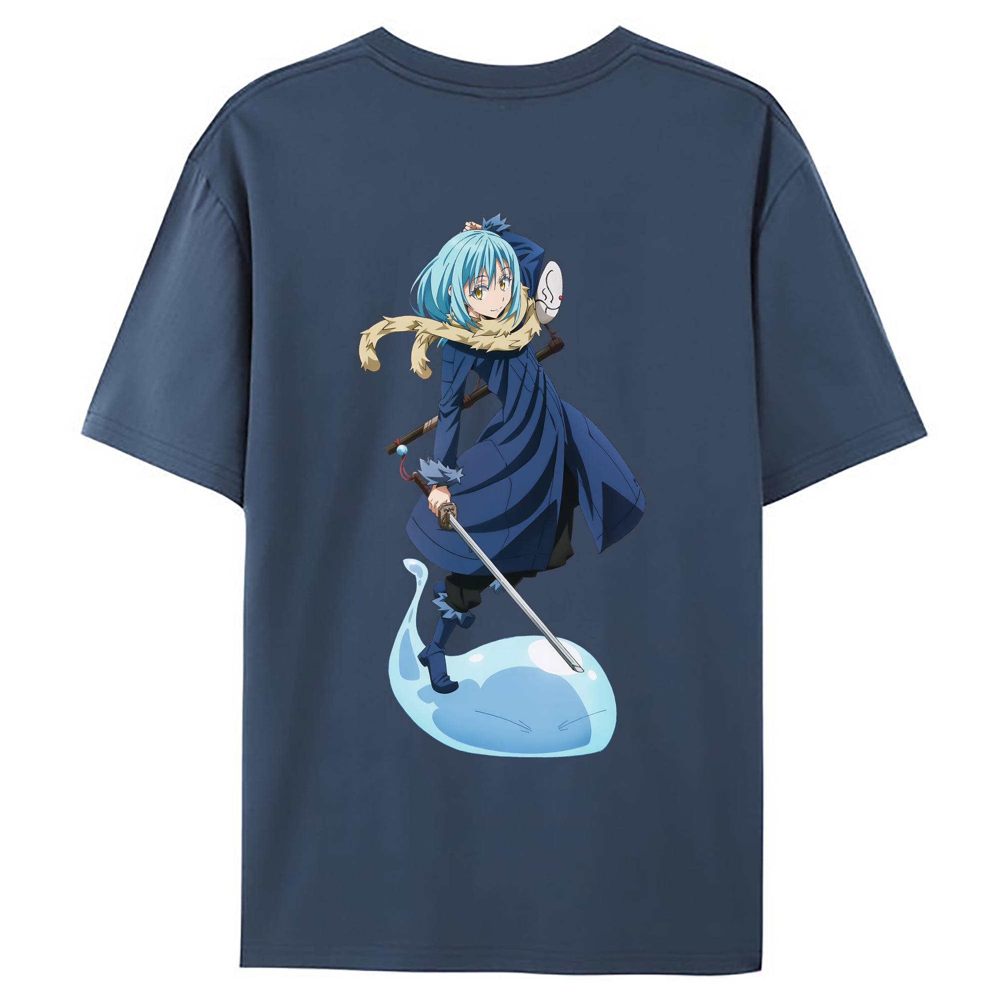 （画像用） 転スラ Regarding Reincarnated to Slime レディース半袖Tシャツ(バックプリント)