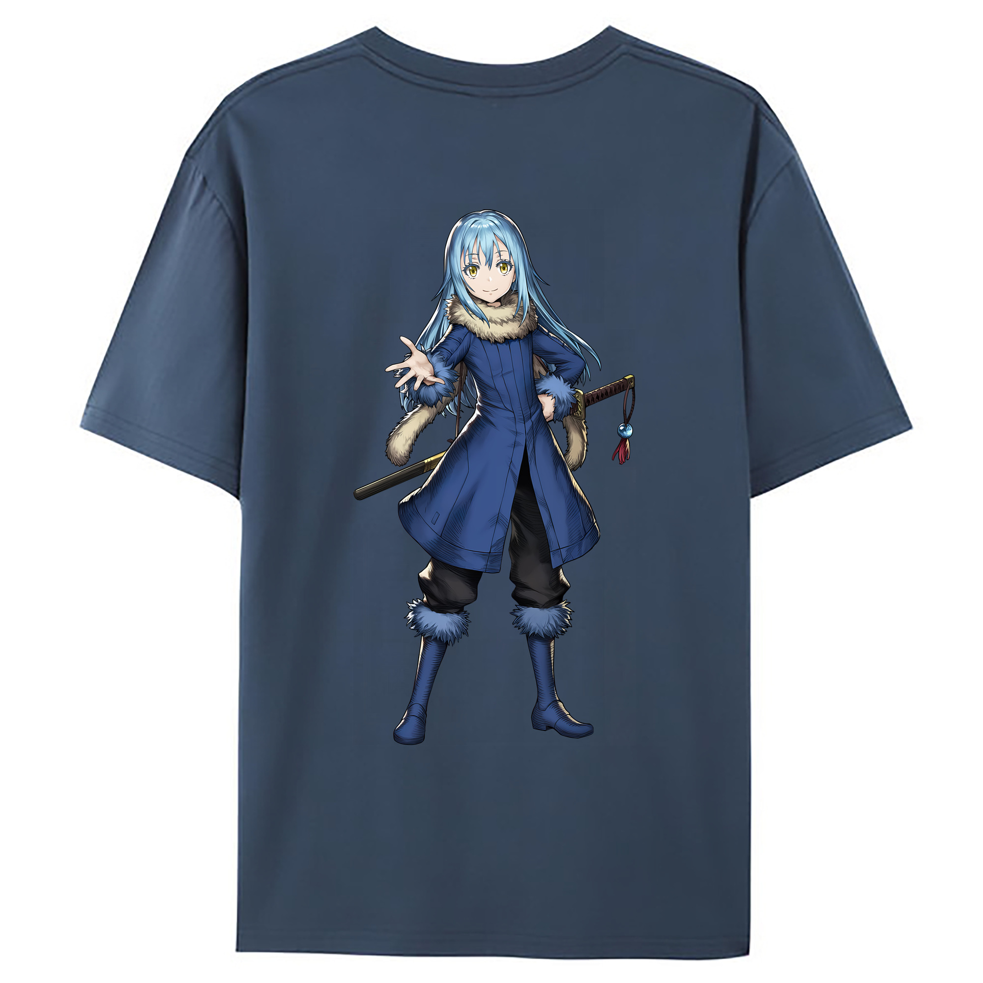 （画像用） 転スラ Regarding Reincarnated to Slime レディース半袖Tシャツ(バックプリント)