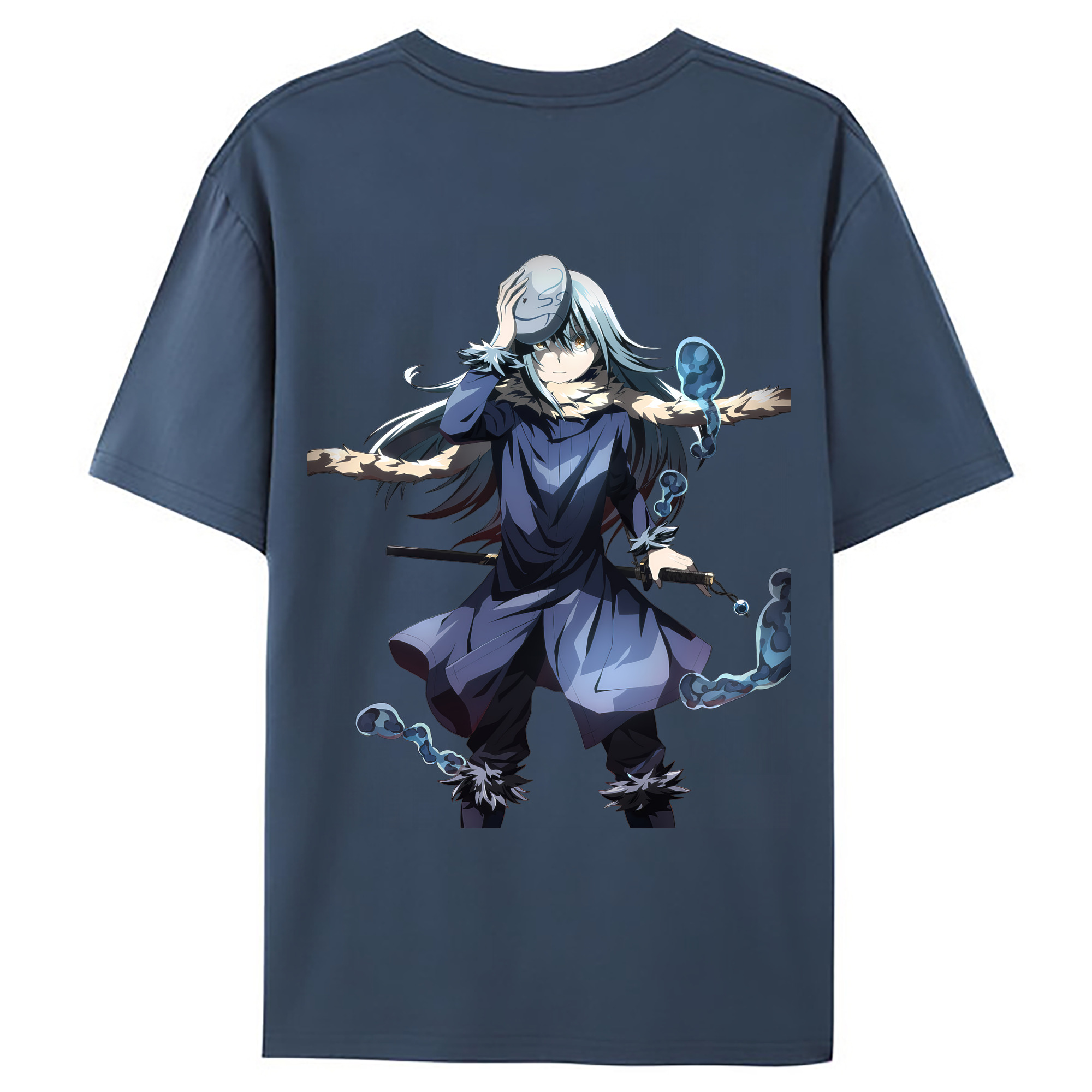 （画像用） 転スラ Regarding Reincarnated to Slime レディース半袖Tシャツ(バックプリント)