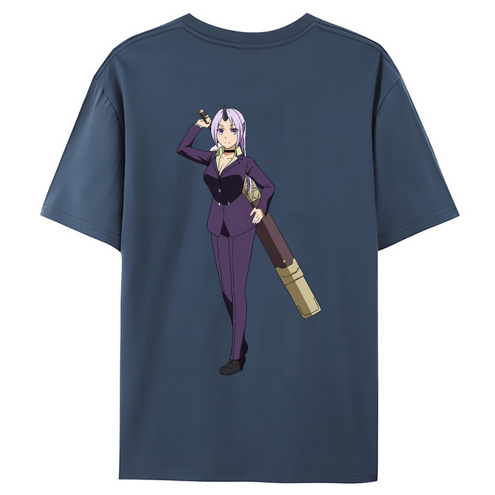 （画像用） 転スラ Regarding Reincarnated to Slime レディース半袖Tシャツ(バックプリント)