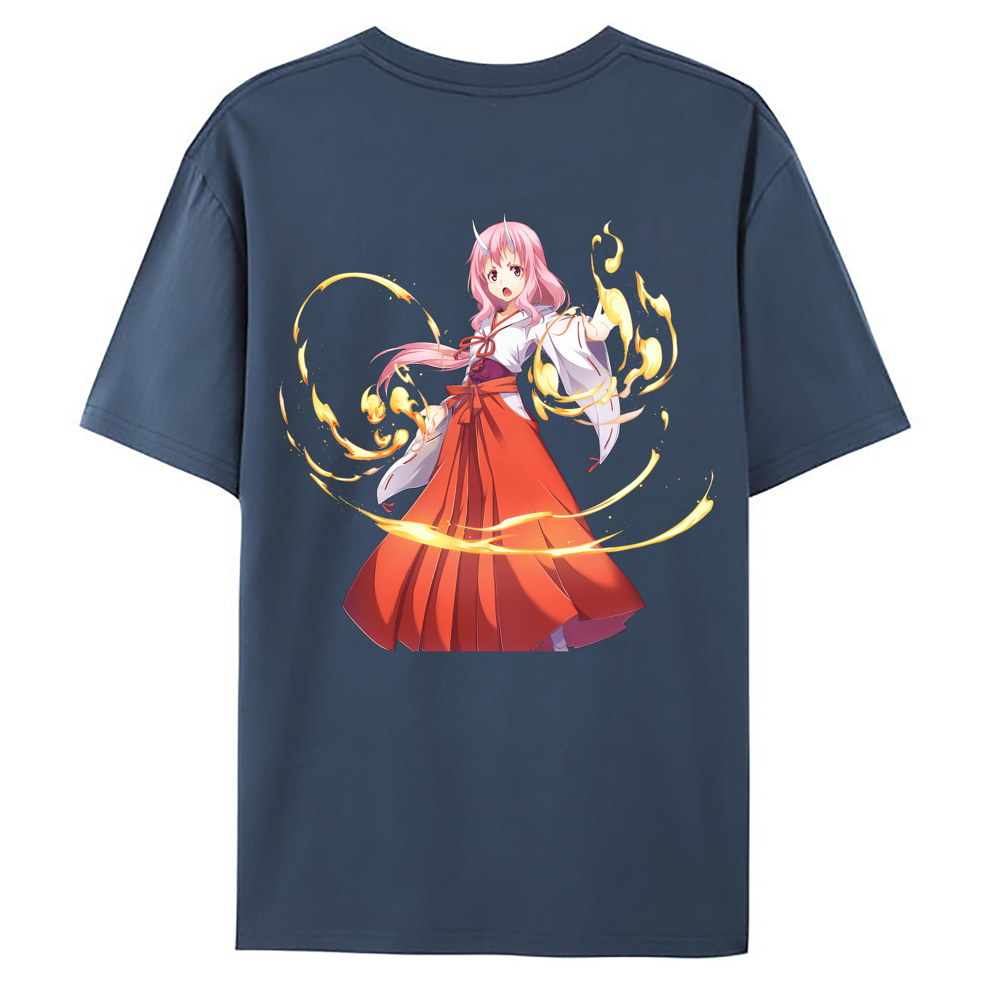 （画像用） 転スラ Regarding Reincarnated to Slime レディース半袖Tシャツ(バックプリント)
