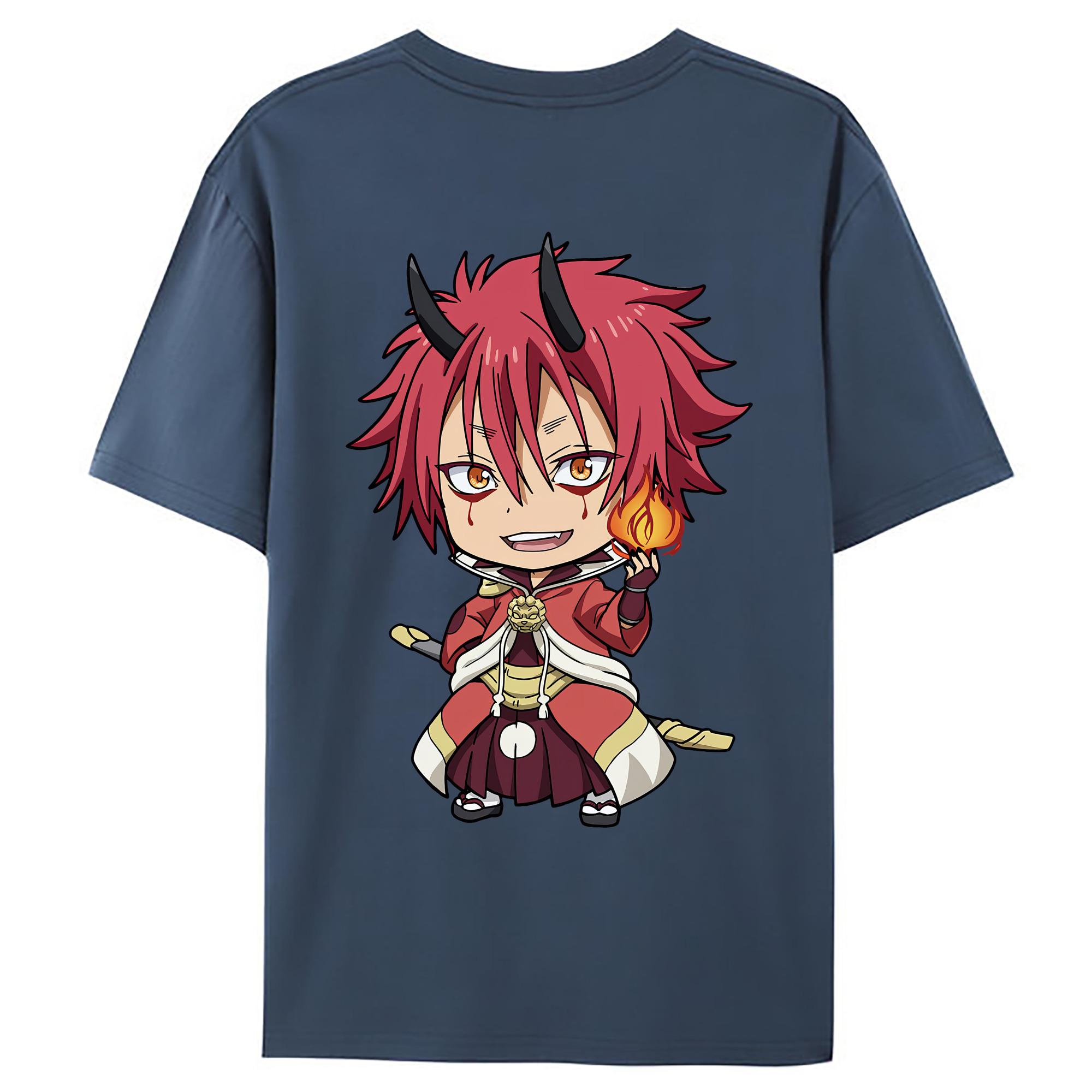 （画像用） 転スラ Regarding Reincarnated to Slime レディース半袖Tシャツ(バックプリント)