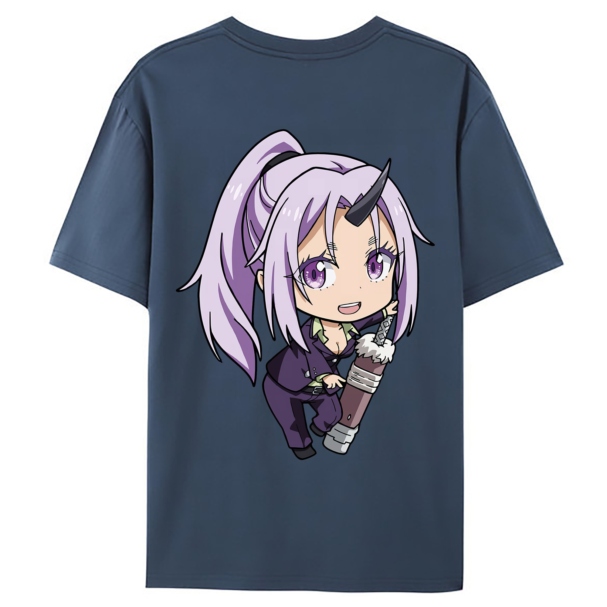 （画像用） 転スラ Regarding Reincarnated to Slime レディース半袖Tシャツ(バックプリント)