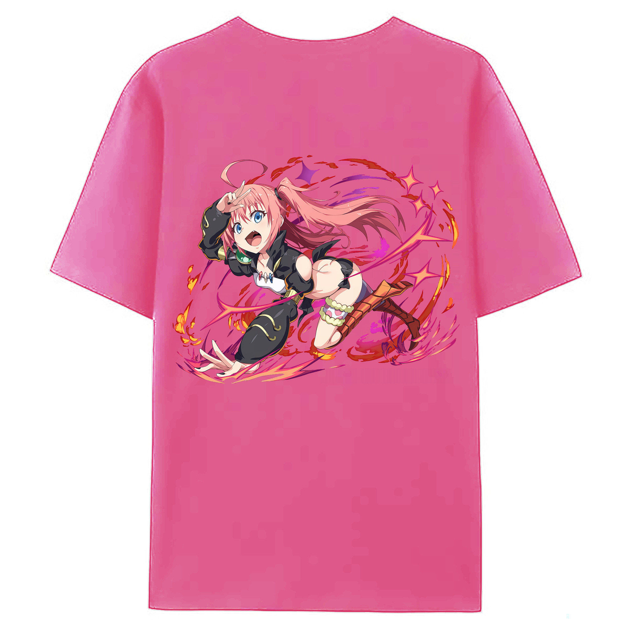 （画像用） 転スラ Regarding Reincarnated to Slime レディース半袖Tシャツ(バックプリント)