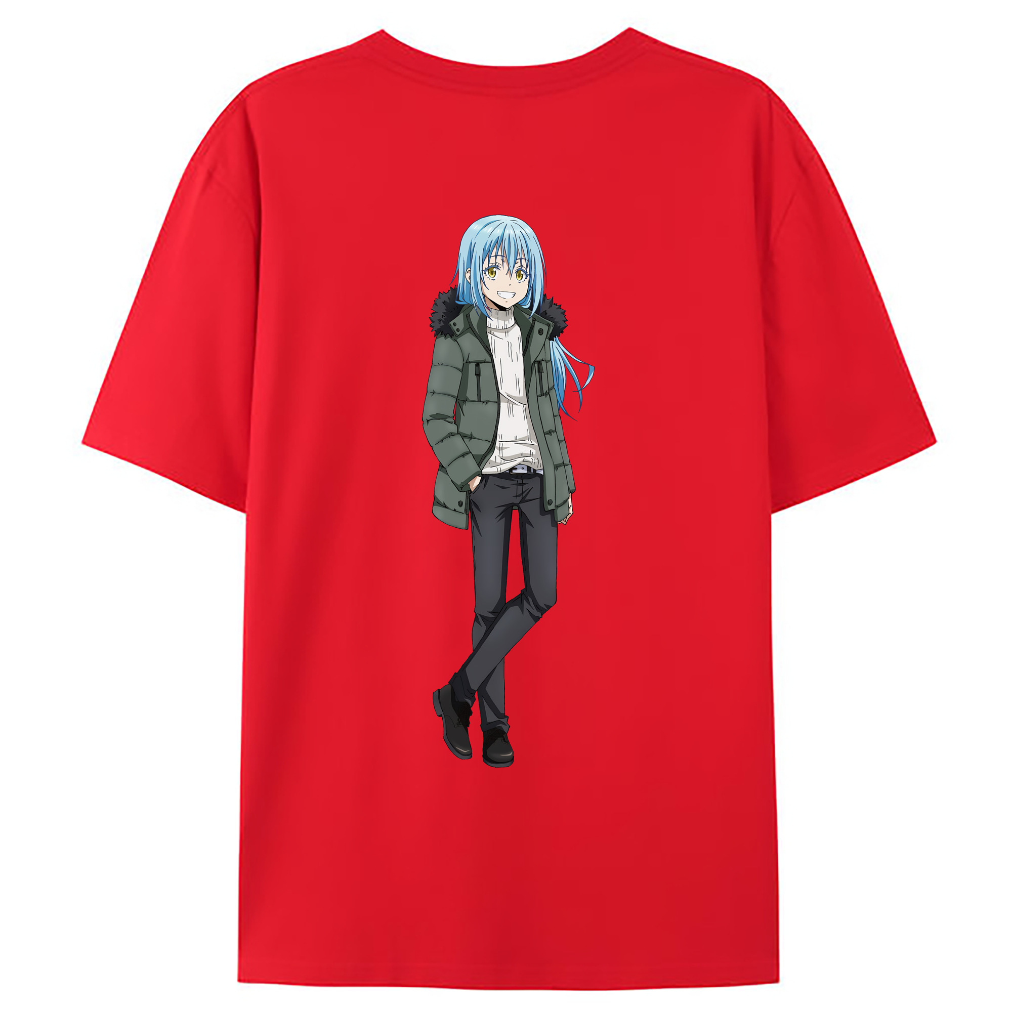 （画像用） 転スラ Regarding Reincarnated to Slime レディース半袖Tシャツ(バックプリント)