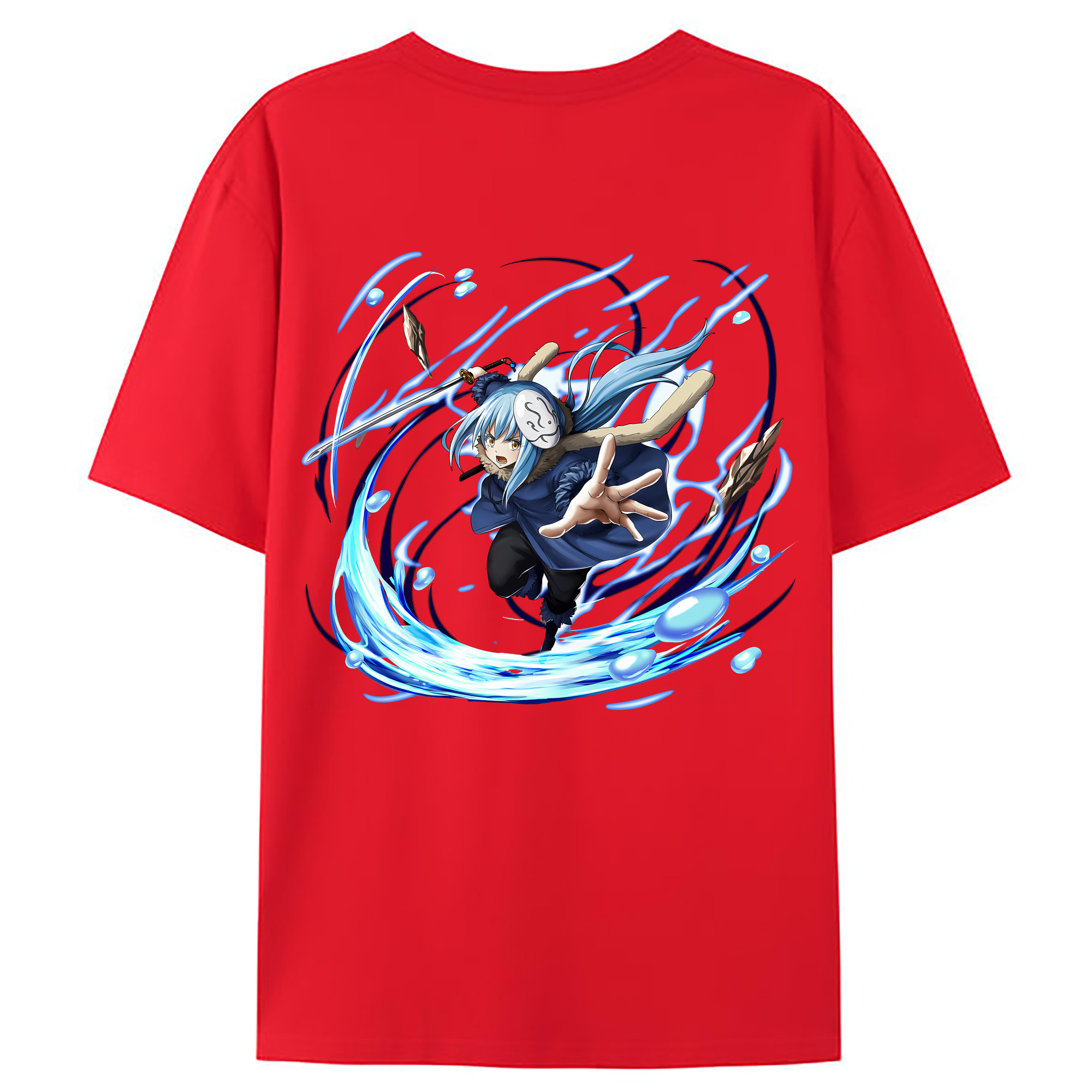 （画像用） 転スラ Regarding Reincarnated to Slime レディース半袖Tシャツ(バックプリント)