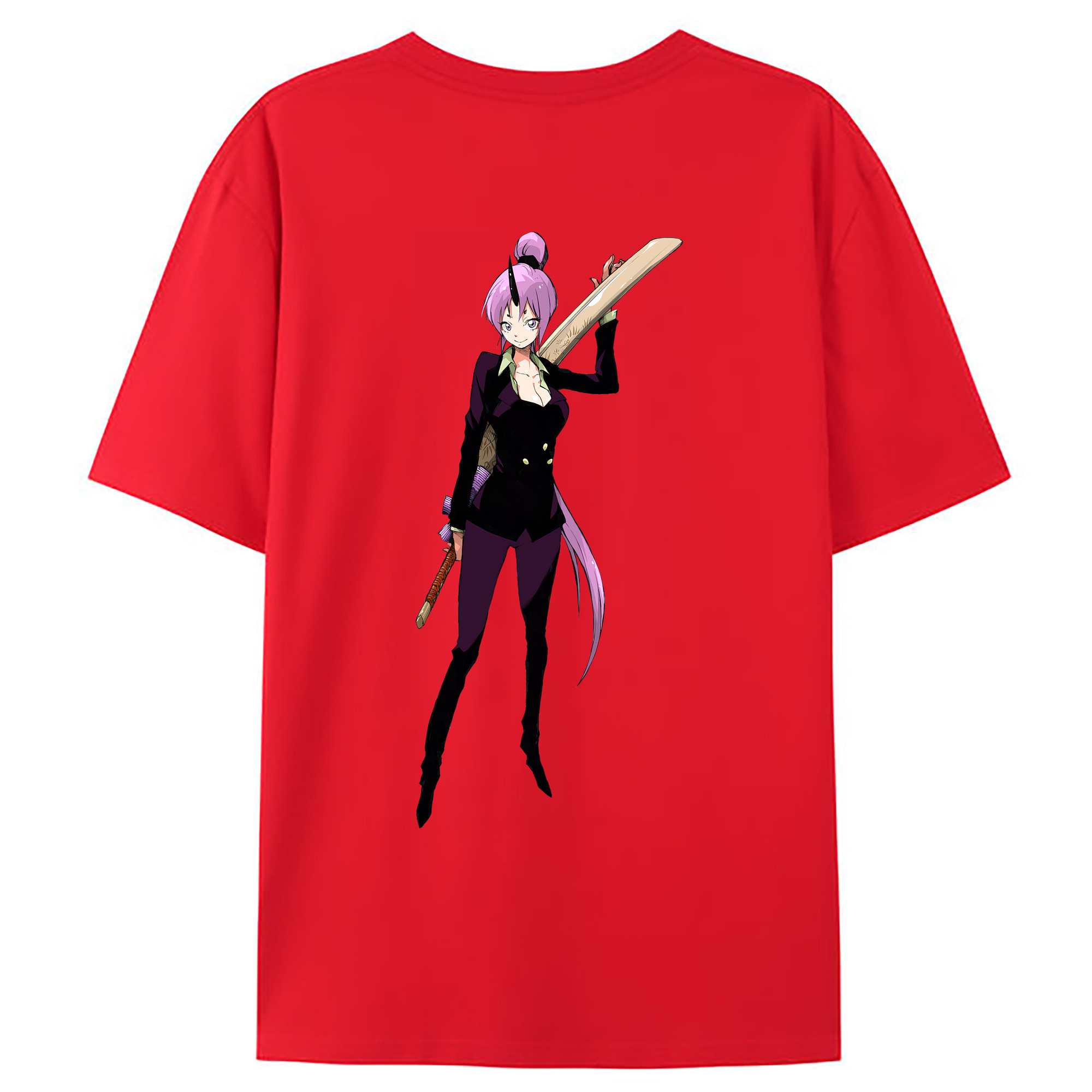 （画像用） 転スラ Regarding Reincarnated to Slime レディース半袖Tシャツ(バックプリント)
