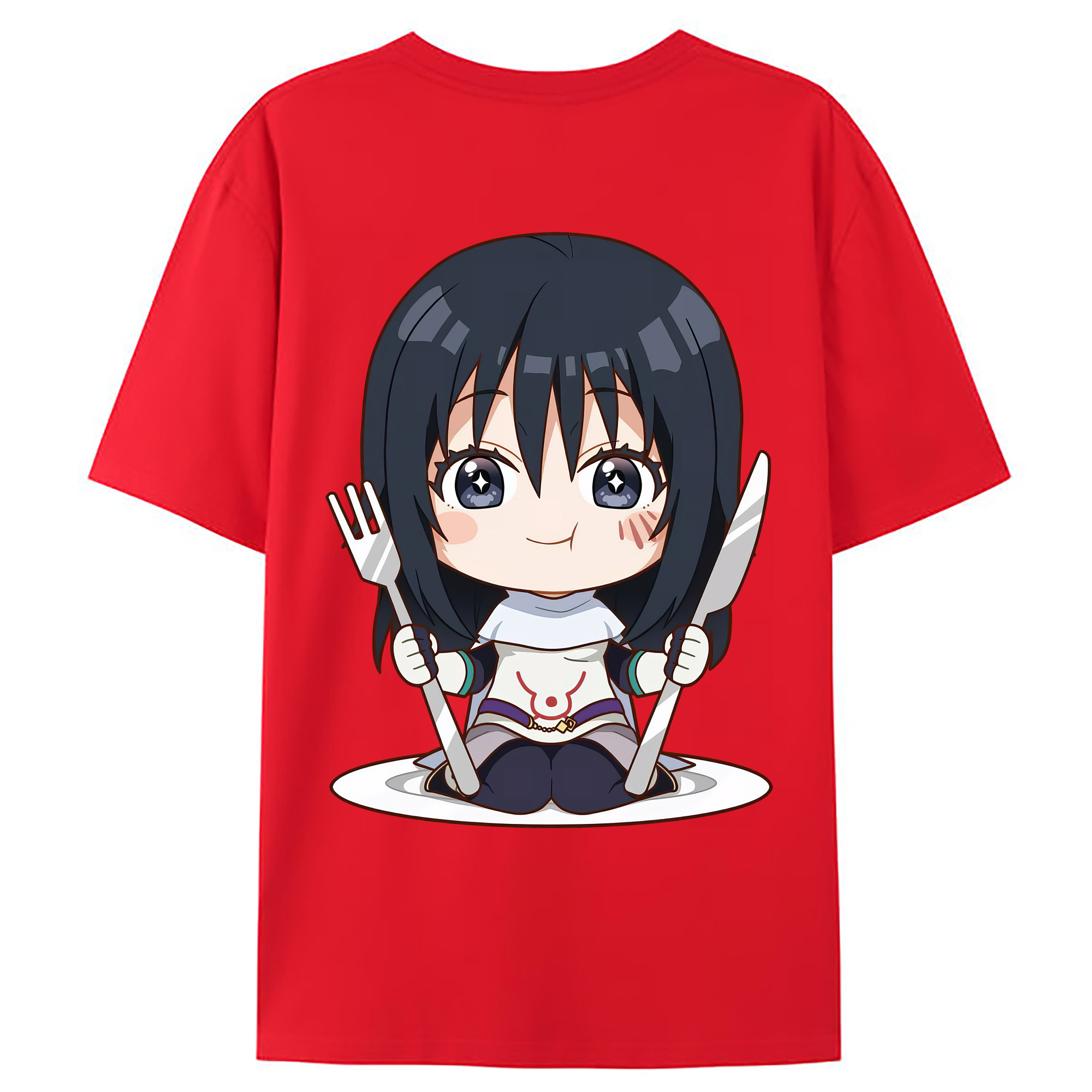 （画像用） 転スラ Regarding Reincarnated to Slime レディース半袖Tシャツ(バックプリント)