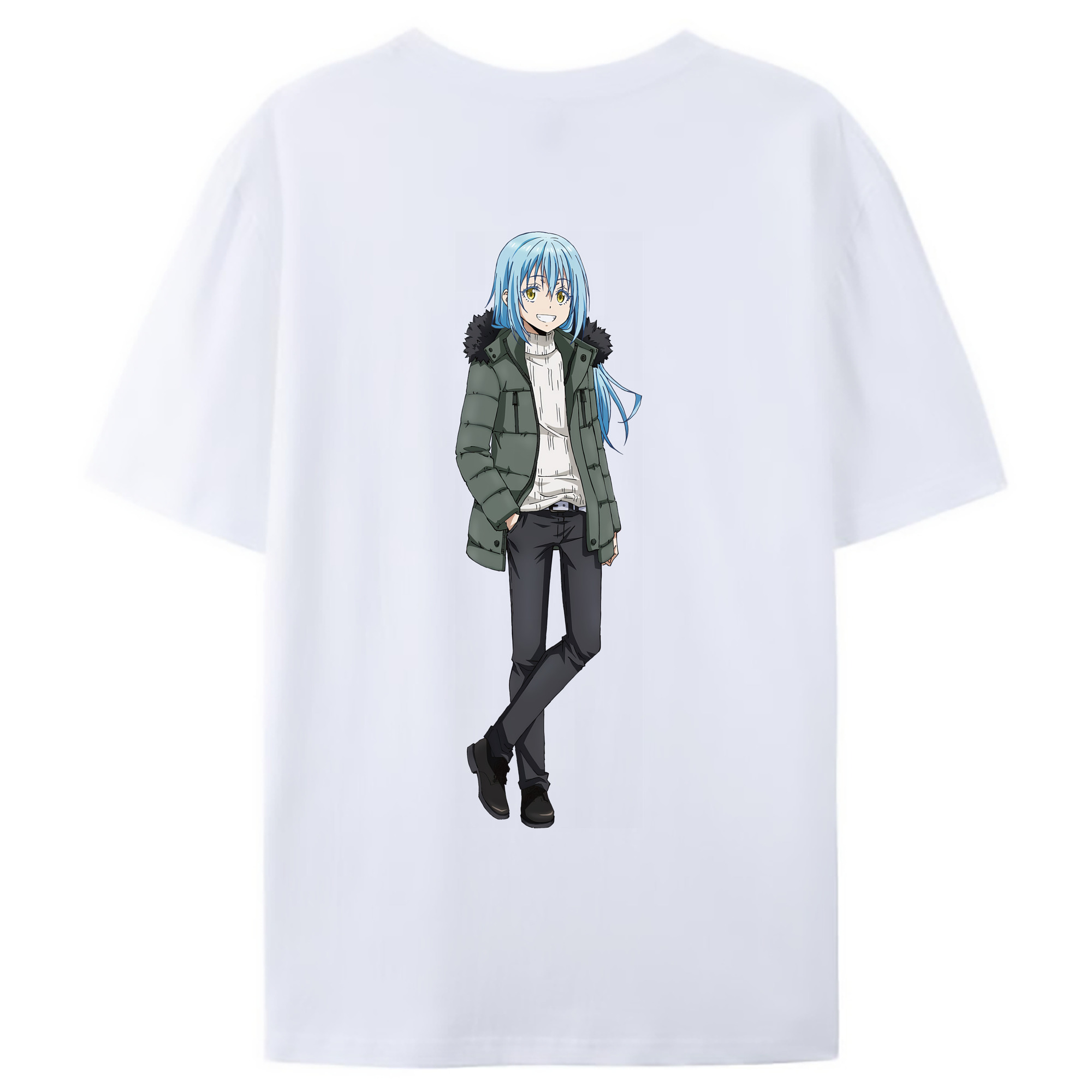 （画像用） 転スラ Regarding Reincarnated to Slime レディース半袖Tシャツ(バックプリント)