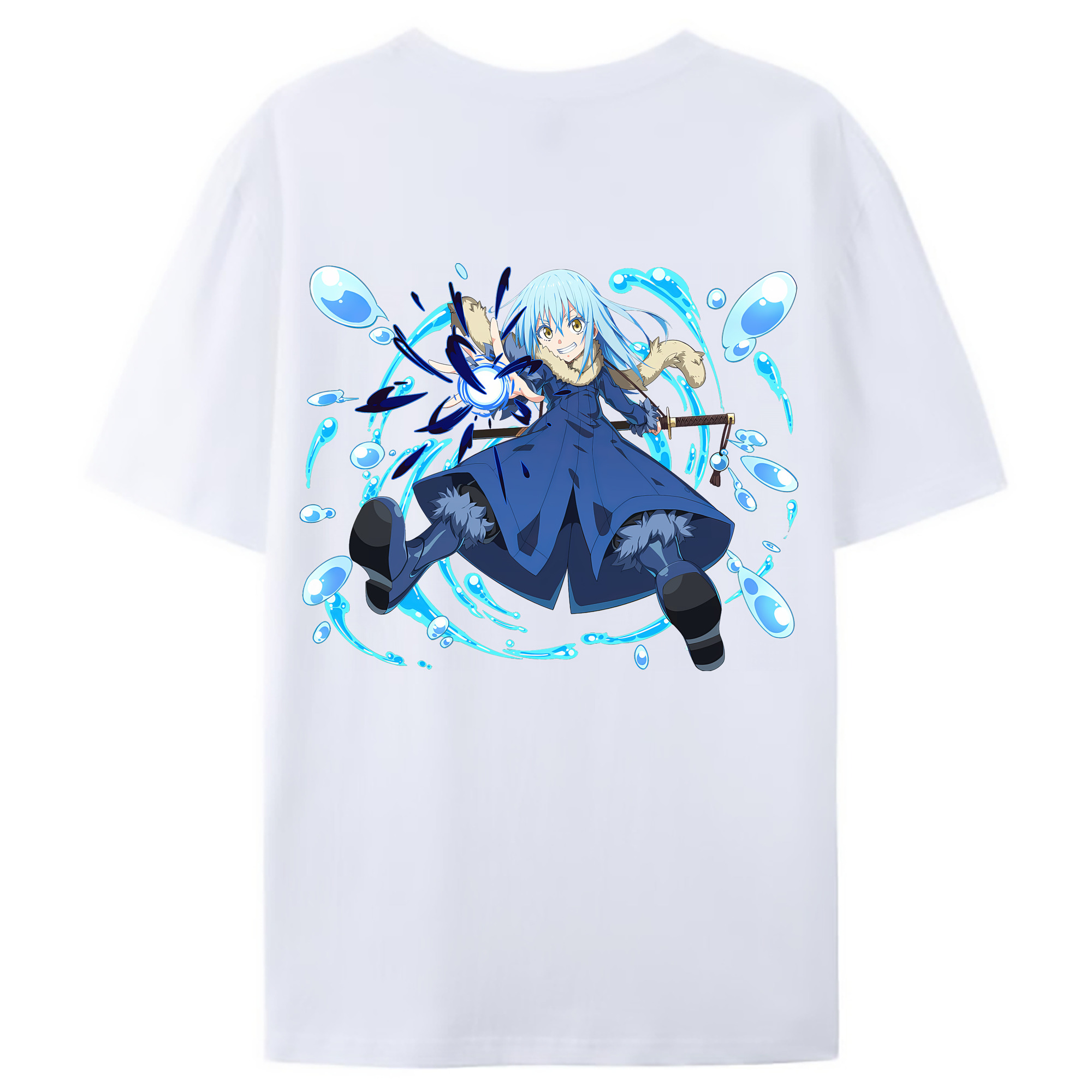 （画像用） 転スラ Regarding Reincarnated to Slime レディース半袖Tシャツ(バックプリント)