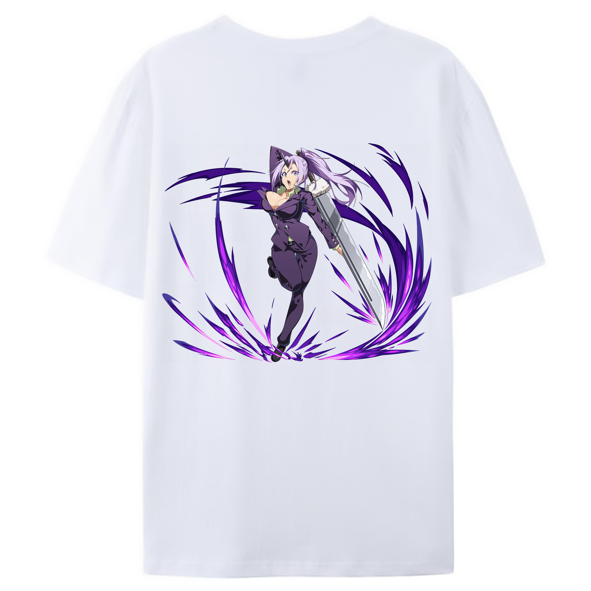 （画像用） 転スラ Regarding Reincarnated to Slime レディース半袖Tシャツ(バックプリント)