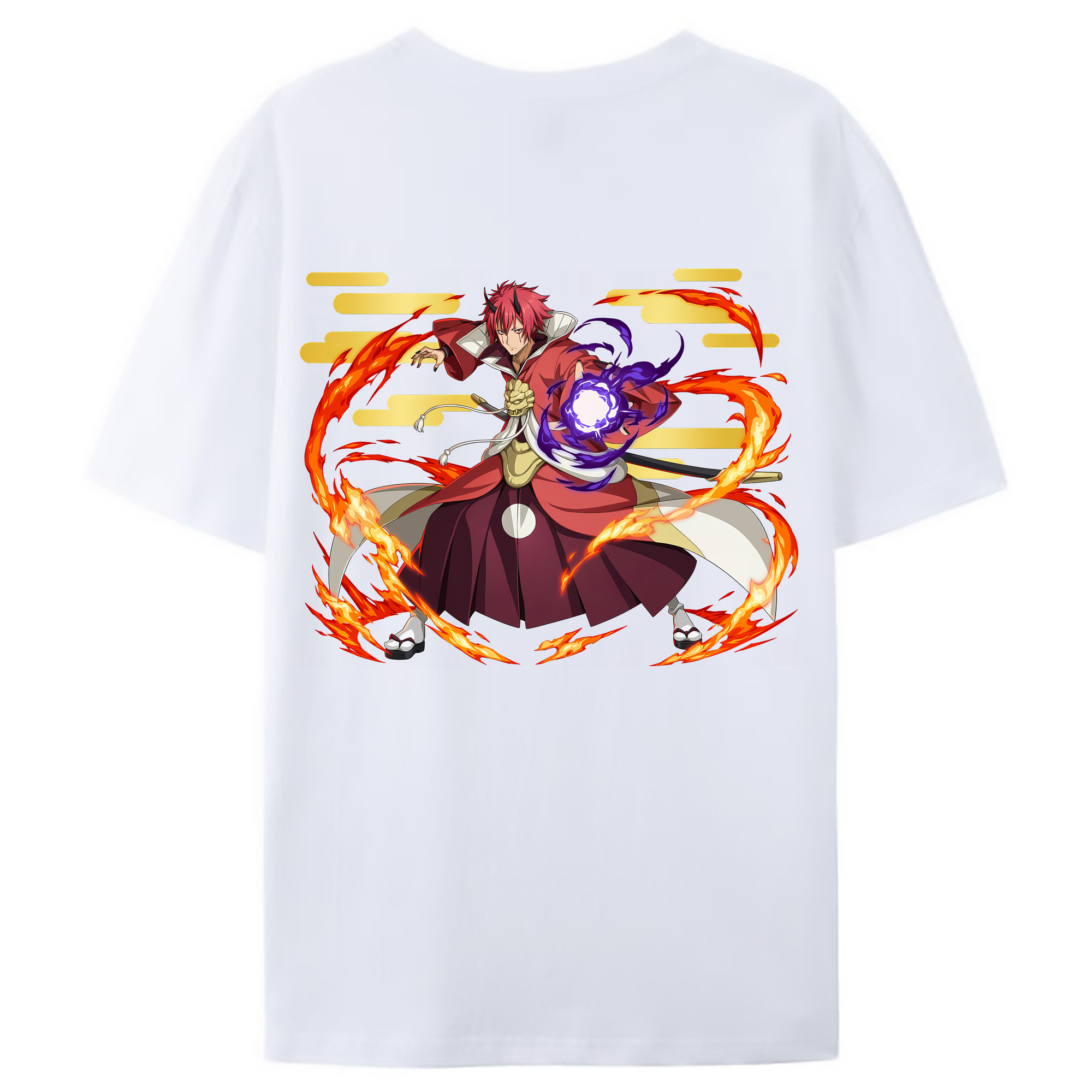 （画像用） 転スラ Regarding Reincarnated to Slime レディース半袖Tシャツ(バックプリント)