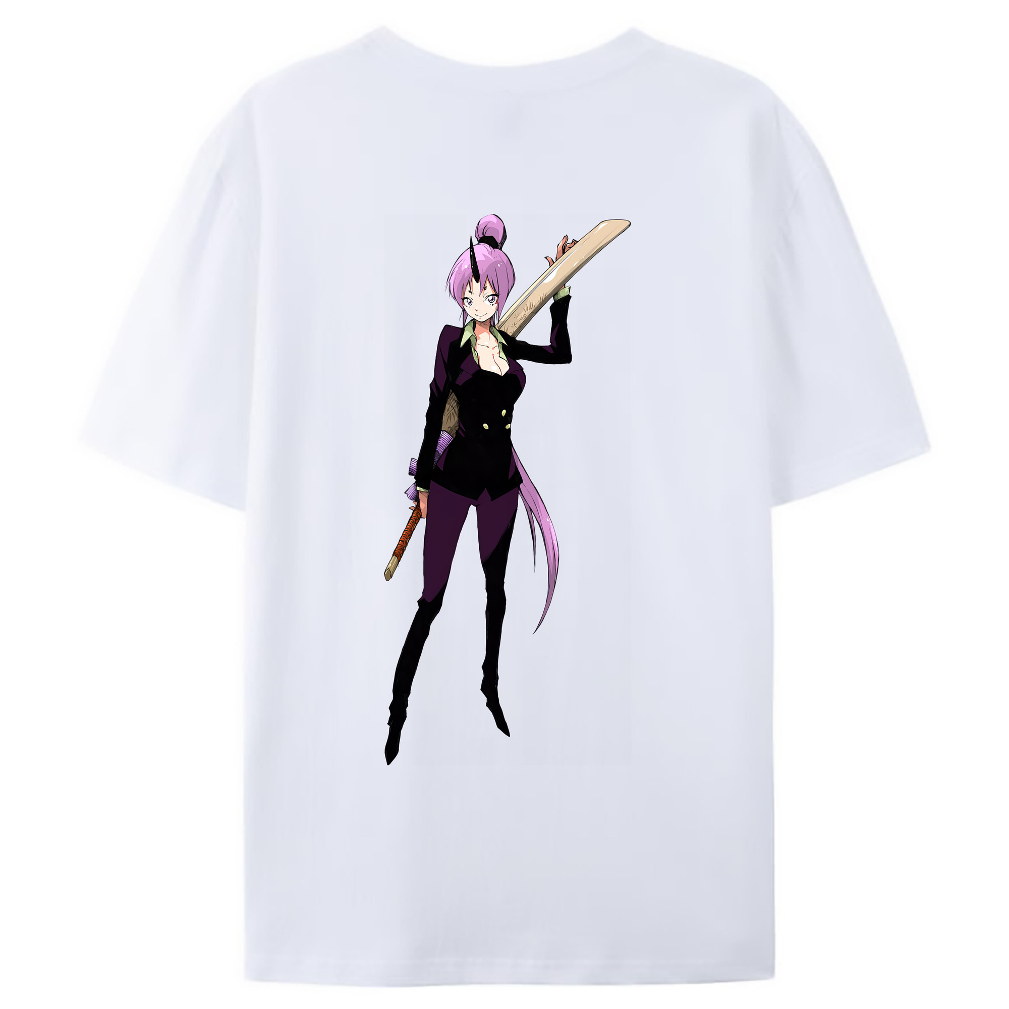 （画像用） 転スラ Regarding Reincarnated to Slime レディース半袖Tシャツ(バックプリント)