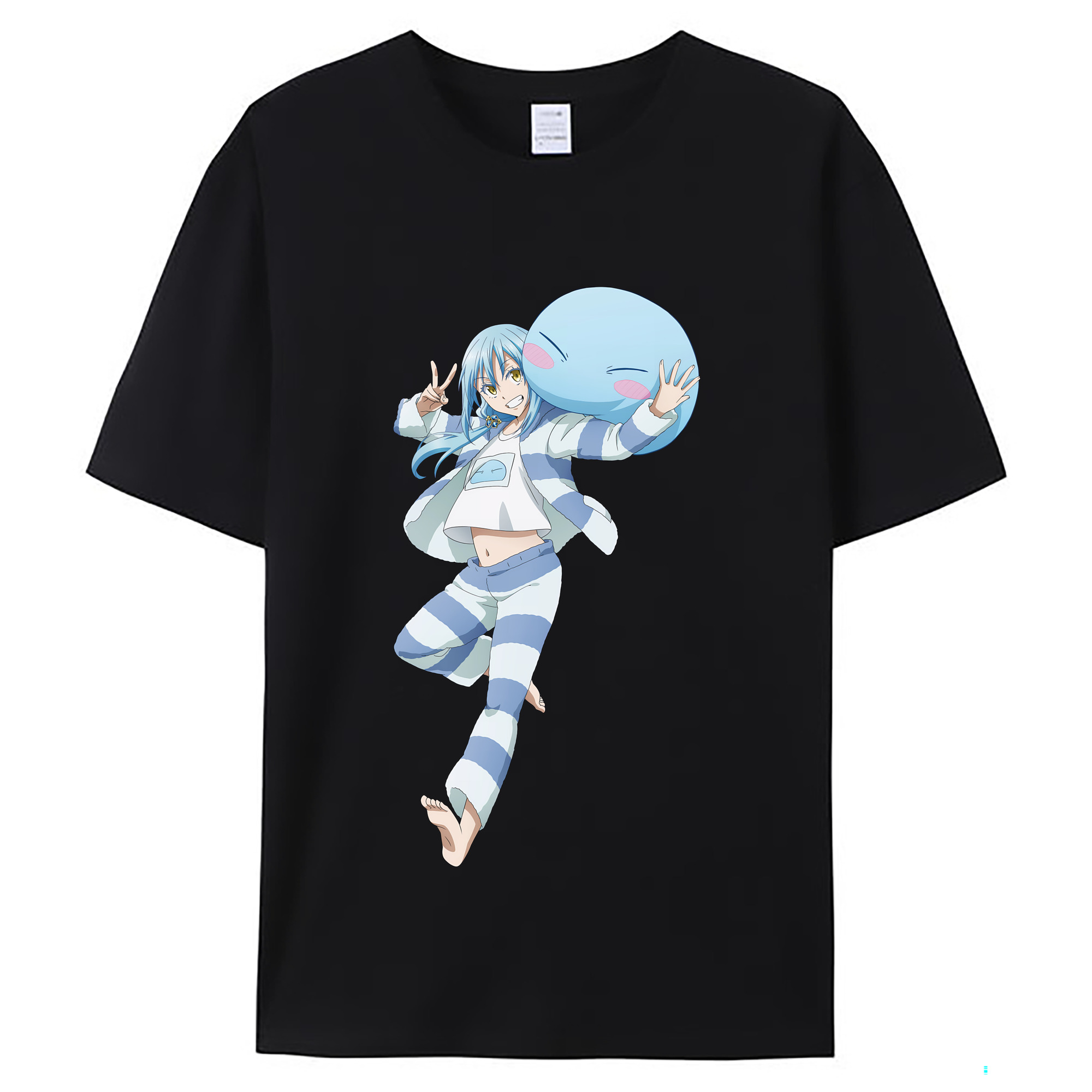 （画像用） 転スラ Regarding Reincarnated to Slime レディースカジュアルプリントTシャツ（綿100％）