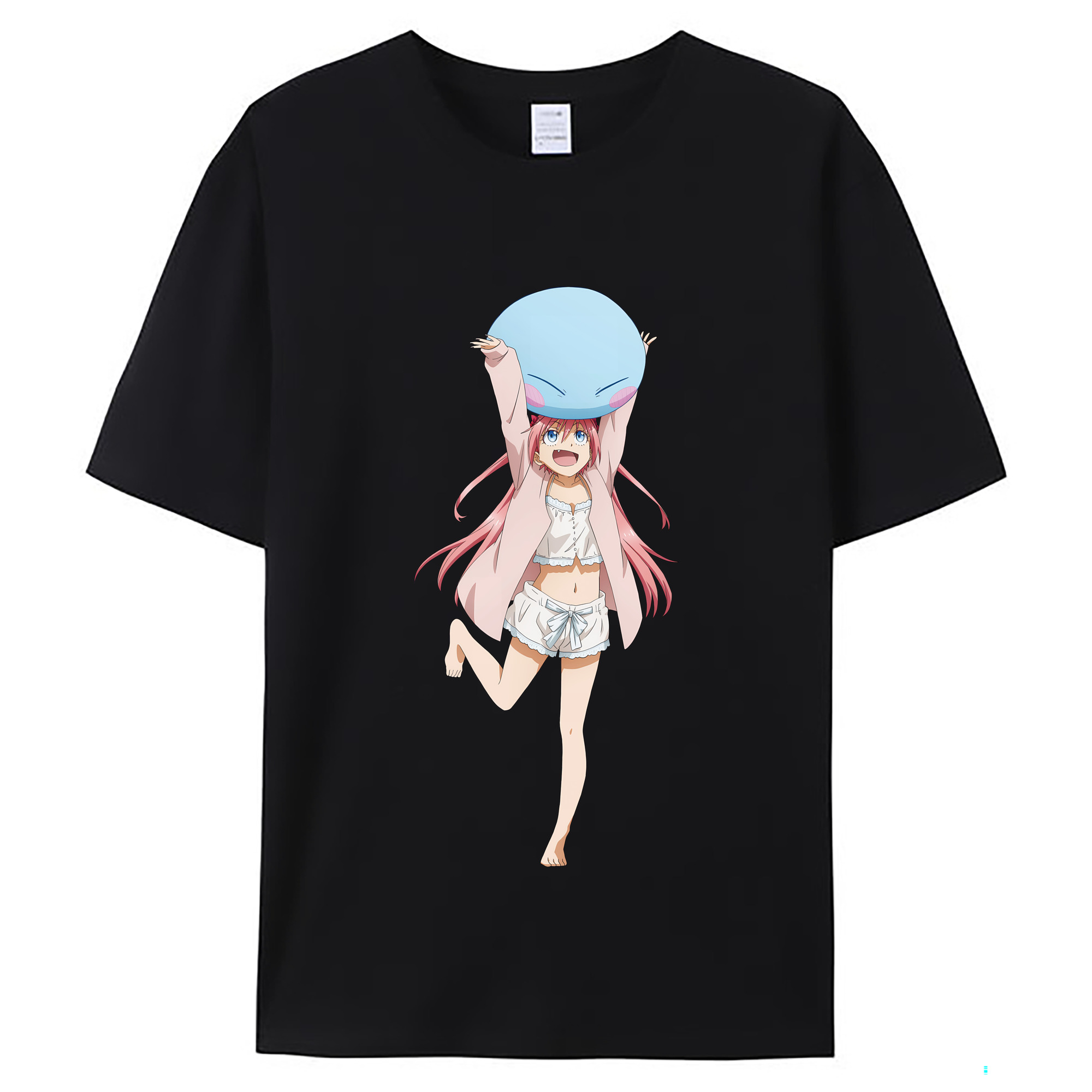 （画像用） 転スラ Regarding Reincarnated to Slime レディースカジュアルプリントTシャツ（綿100％）
