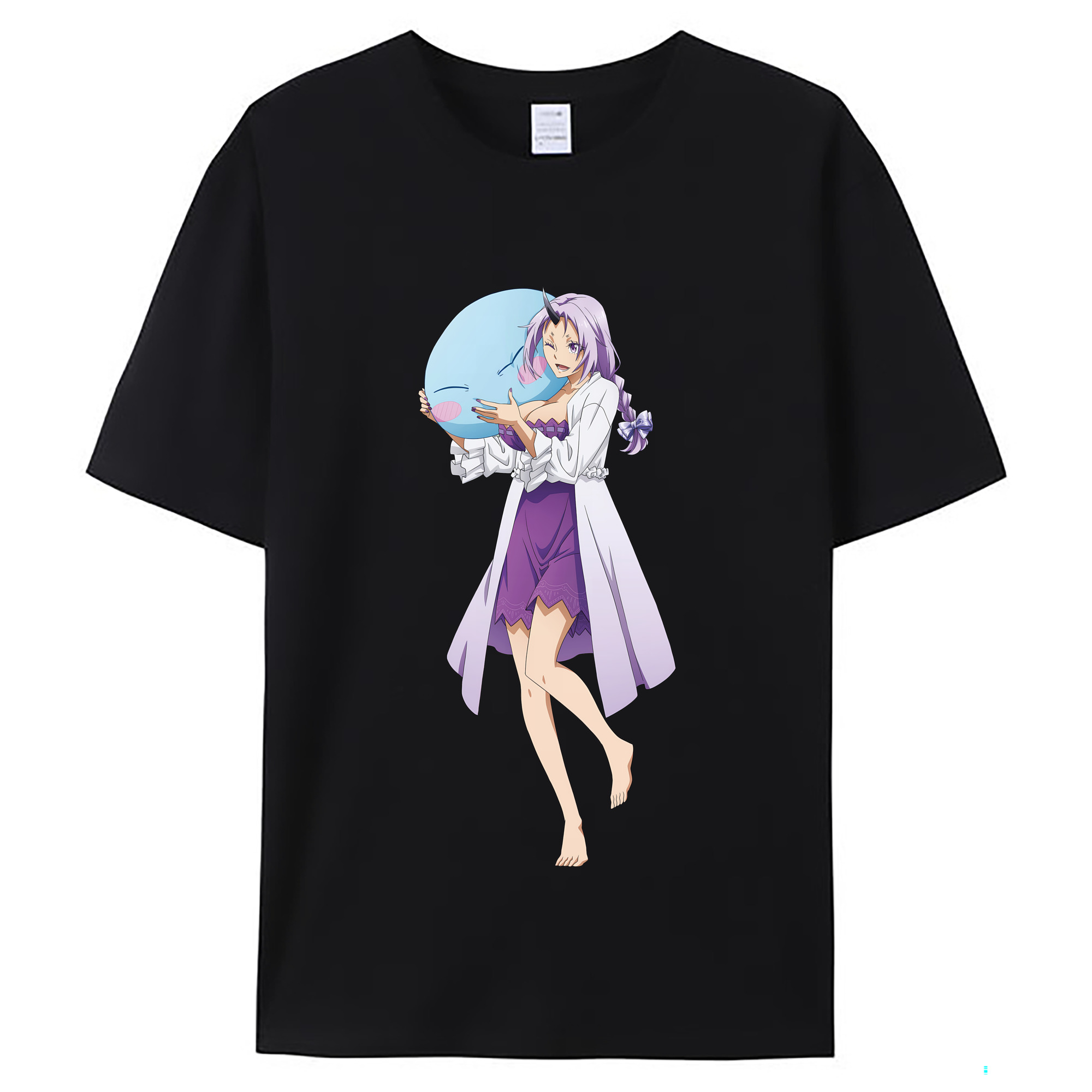 （画像用） 転スラ Regarding Reincarnated to Slime レディースカジュアルプリントTシャツ（綿100％）
