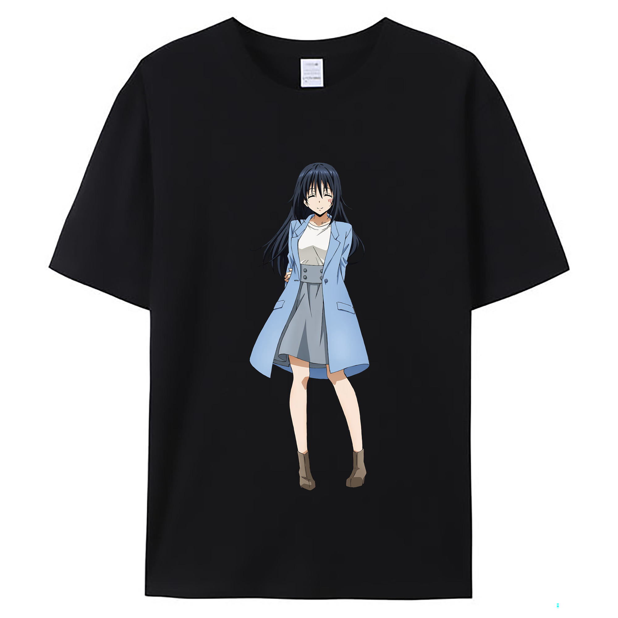 （画像用） 転スラ Regarding Reincarnated to Slime レディースカジュアルプリントTシャツ（綿100％）