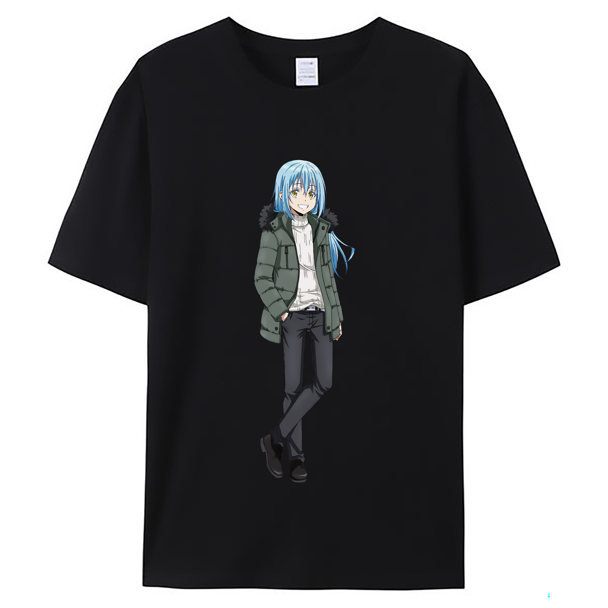（画像用） 転スラ Regarding Reincarnated to Slime レディースカジュアルプリントTシャツ（綿100％）