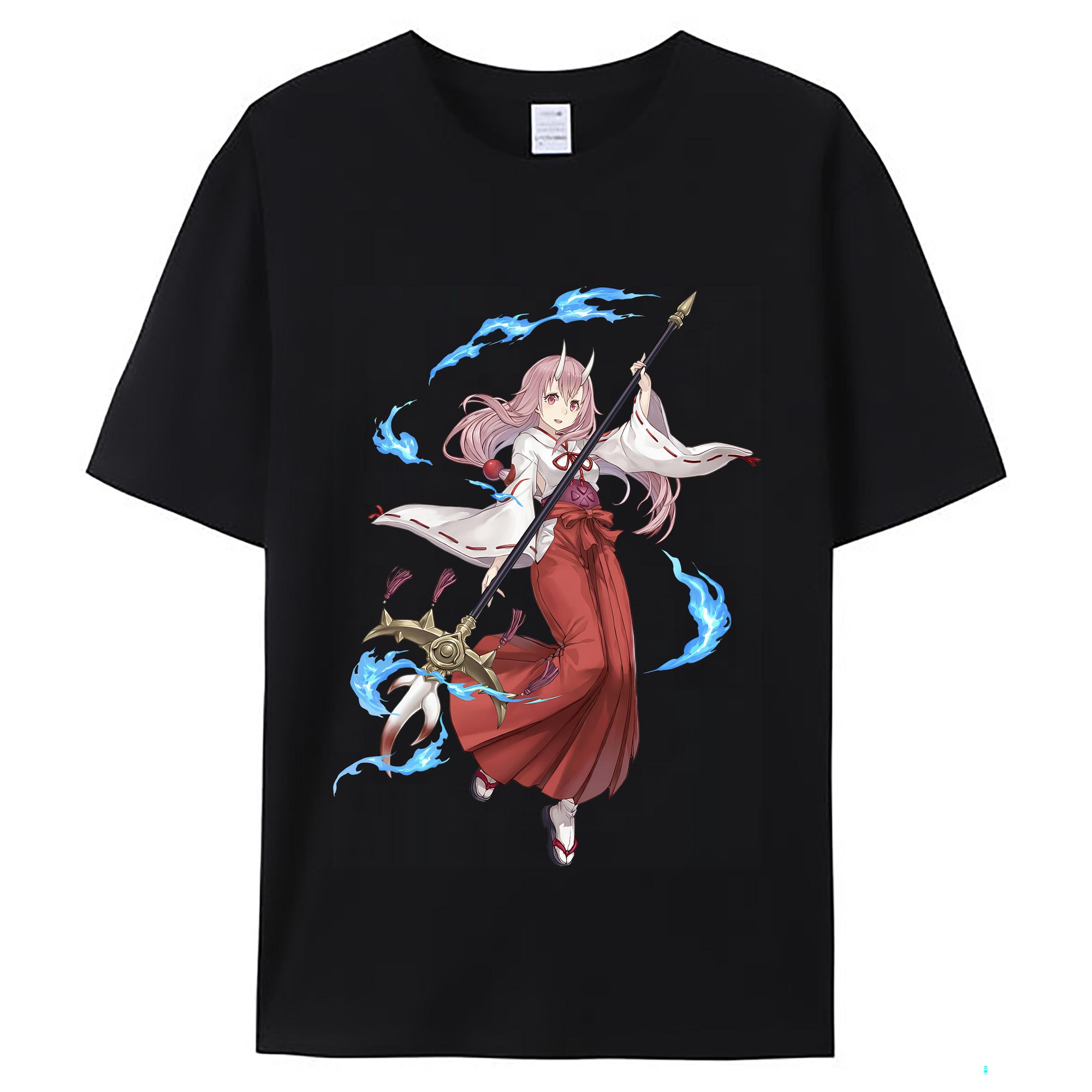 （画像用） 転スラ Regarding Reincarnated to Slime レディースカジュアルプリントTシャツ（綿100％）