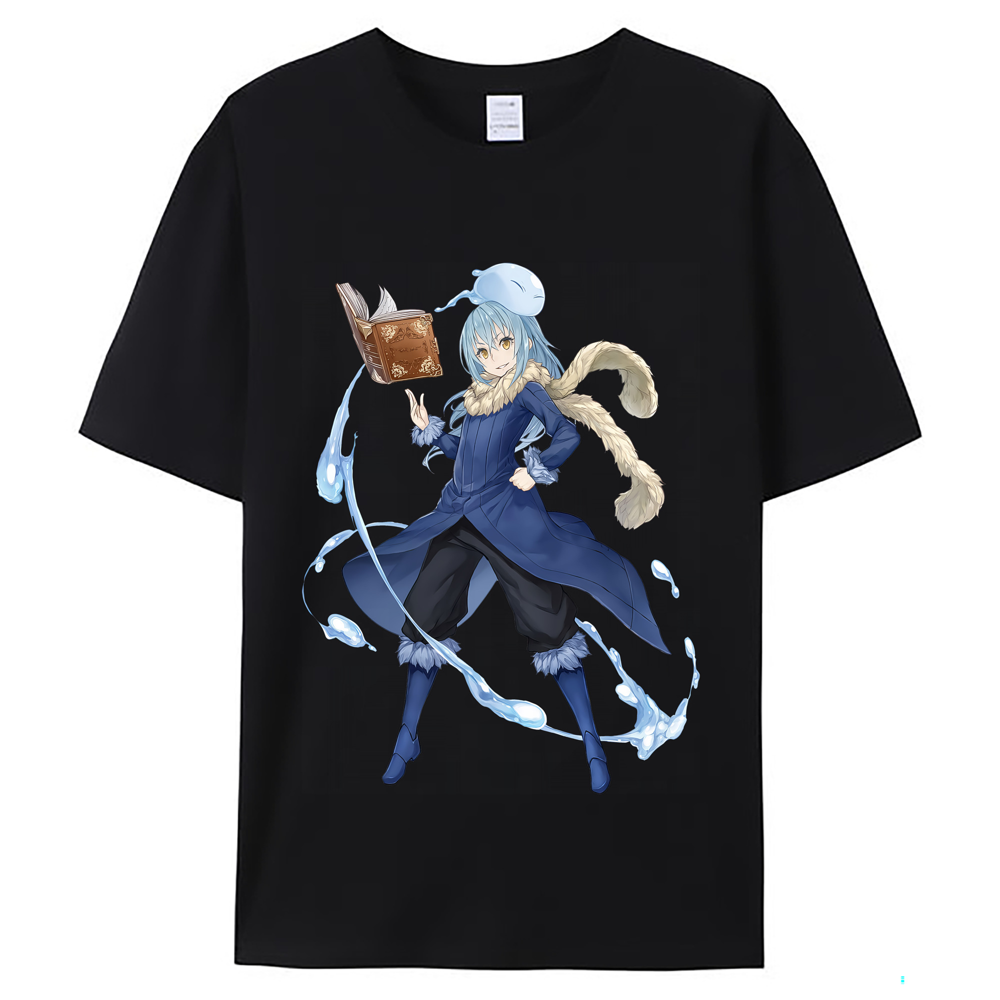 （画像用） 転スラ Regarding Reincarnated to Slime レディースカジュアルプリントTシャツ（綿100％）