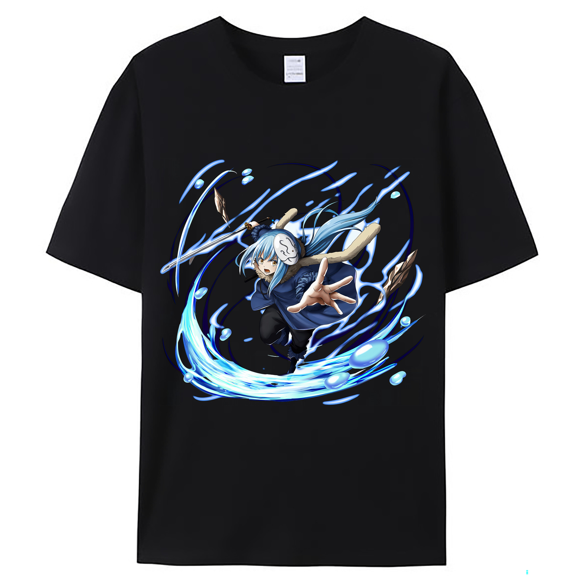 （画像用） 転スラ Regarding Reincarnated to Slime レディースカジュアルプリントTシャツ（綿100％）