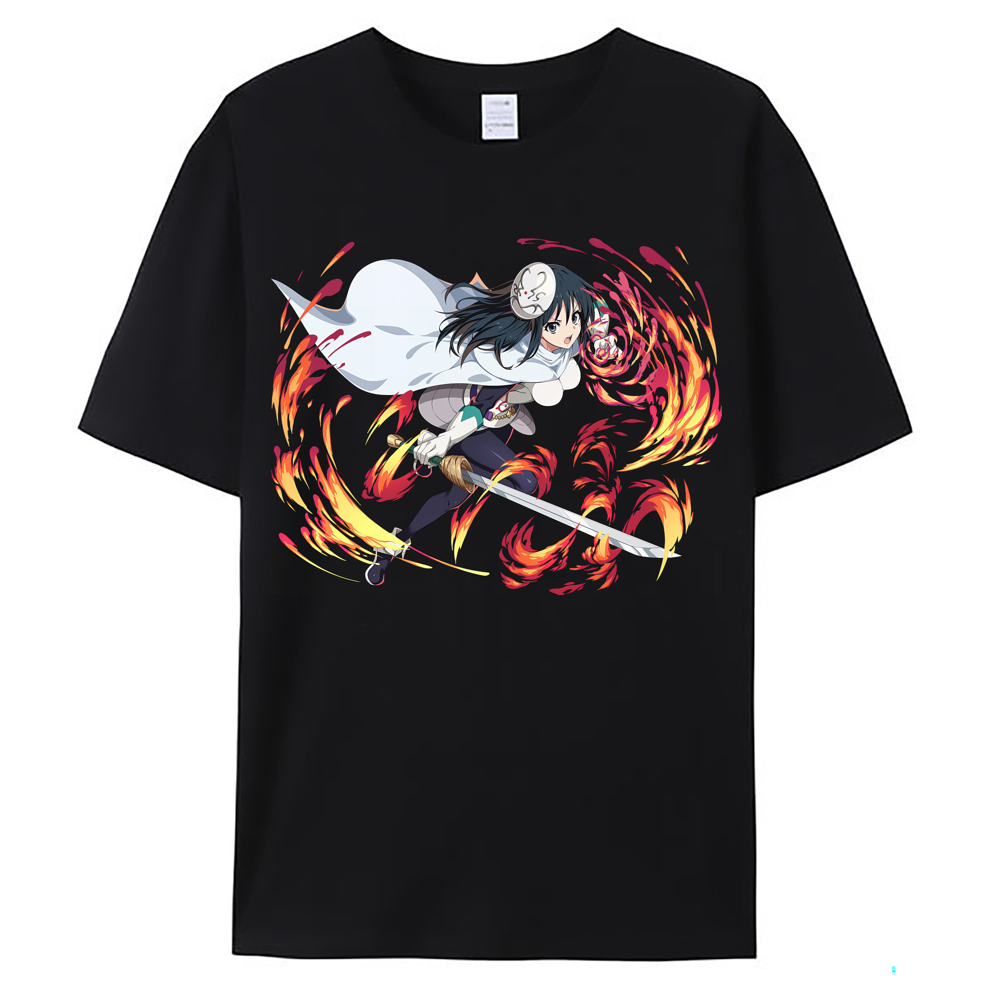 （画像用） 転スラ Regarding Reincarnated to Slime レディースカジュアルプリントTシャツ（綿100％）