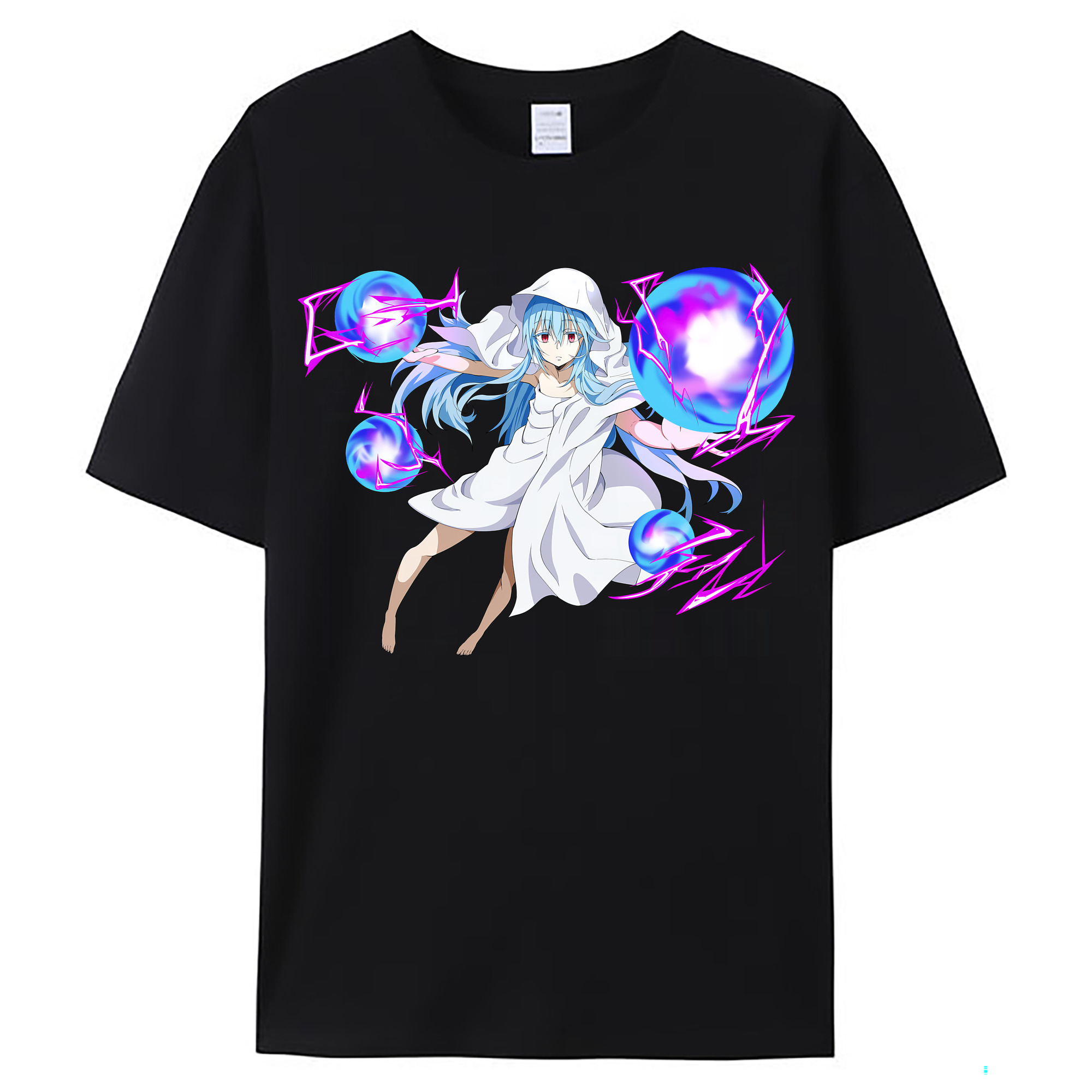 （画像用） 転スラ Regarding Reincarnated to Slime レディースカジュアルプリントTシャツ（綿100％）