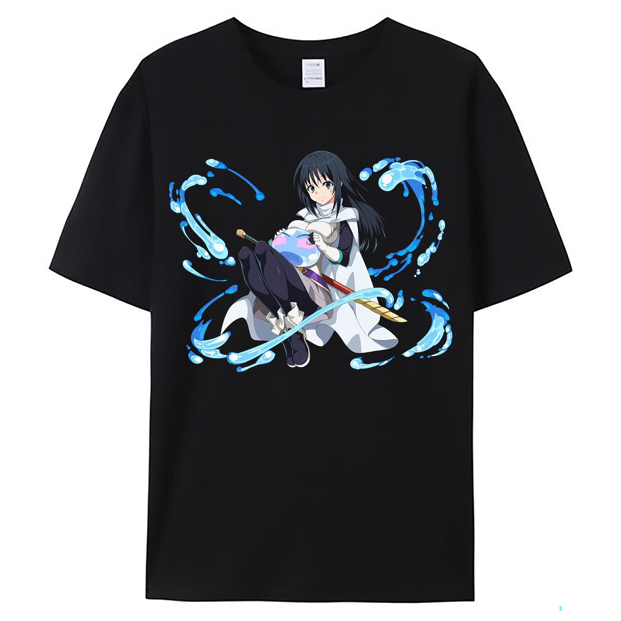 （画像用） 転スラ Regarding Reincarnated to Slime レディースカジュアルプリントTシャツ（綿100％）
