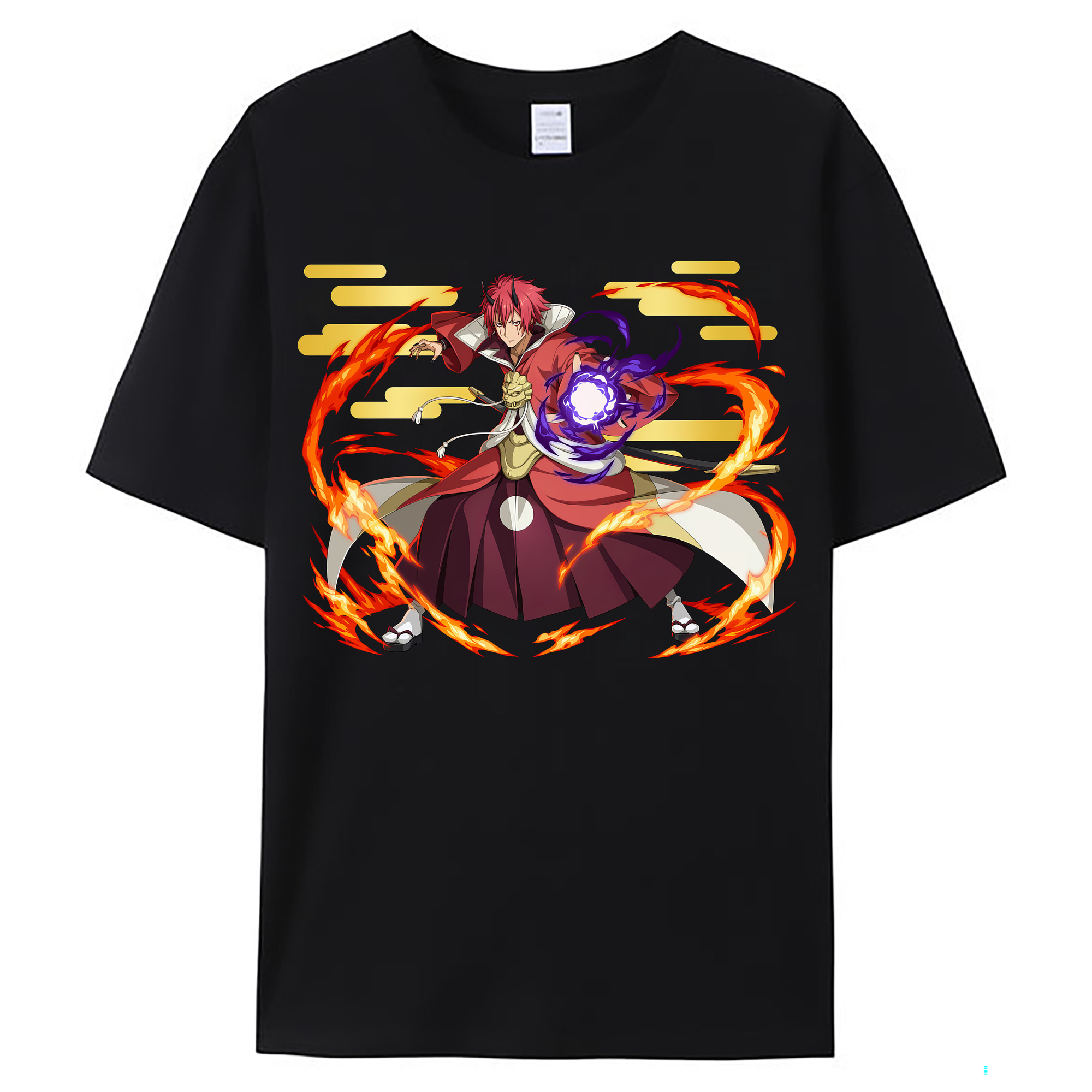 （画像用） 転スラ Regarding Reincarnated to Slime レディースカジュアルプリントTシャツ（綿100％）