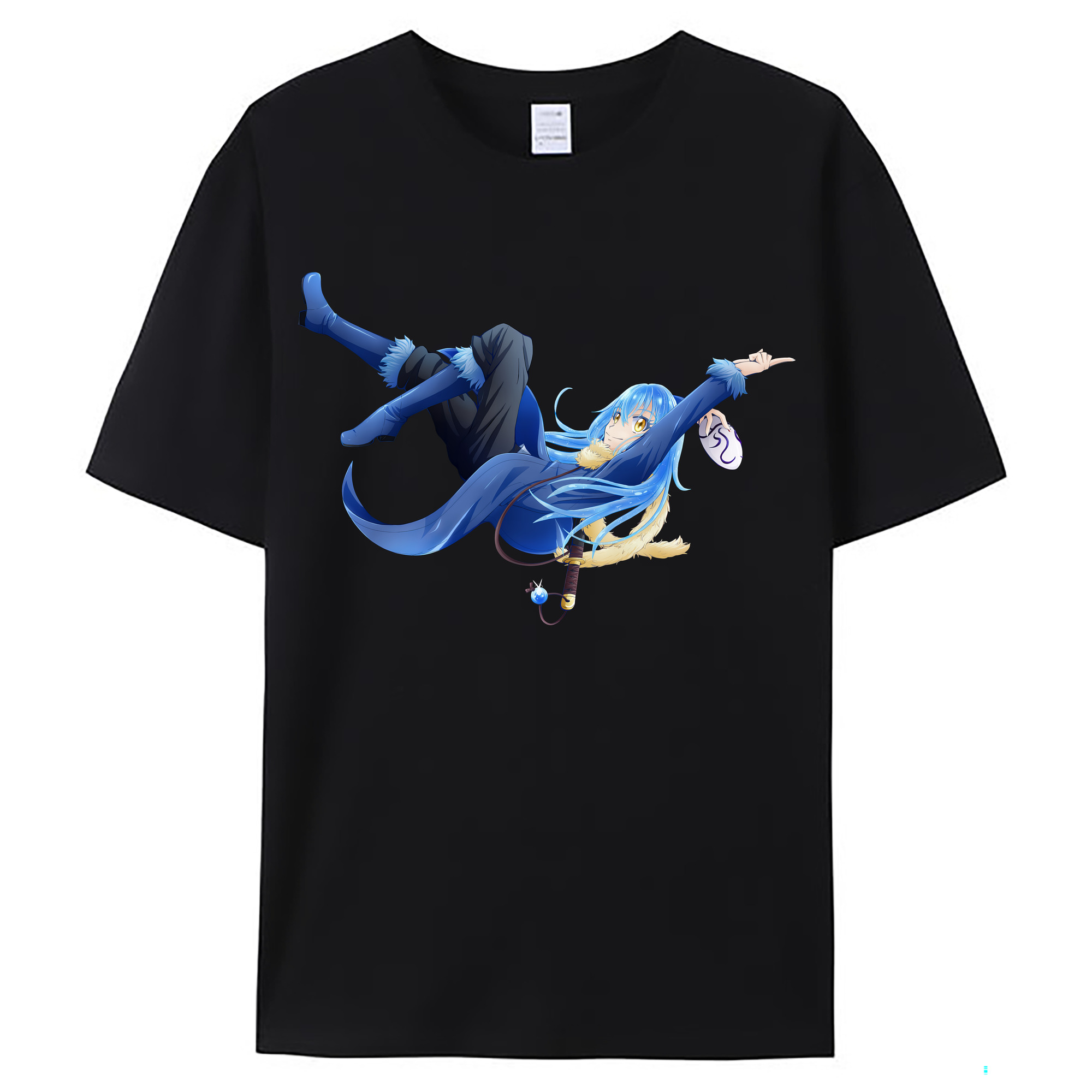 （画像用） 転スラ Regarding Reincarnated to Slime レディースカジュアルプリントTシャツ（綿100％）