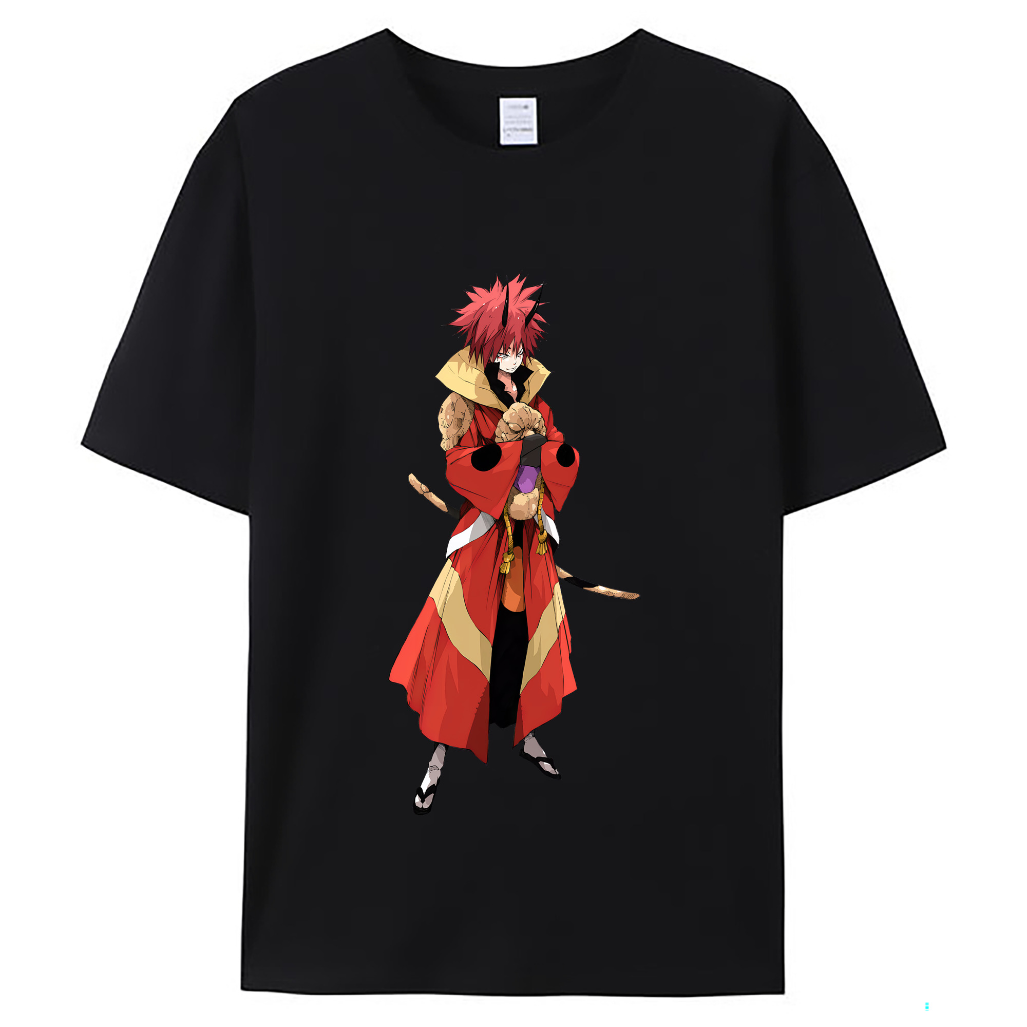 （画像用） 転スラ Regarding Reincarnated to Slime レディースカジュアルプリントTシャツ（綿100％）