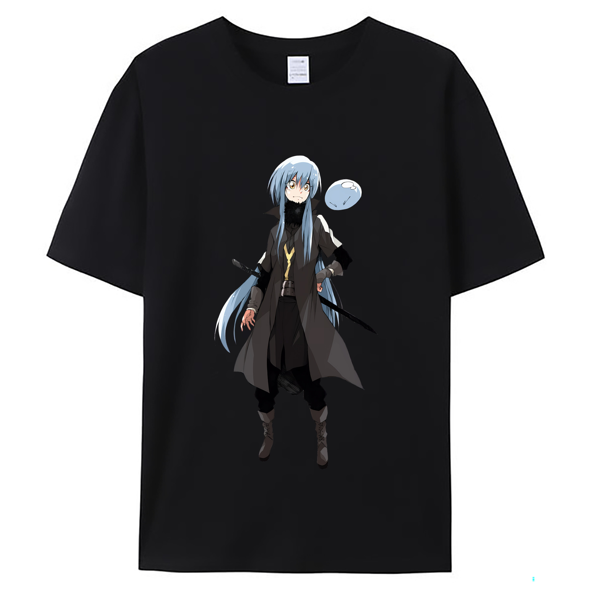 （画像用） 転スラ Regarding Reincarnated to Slime レディースカジュアルプリントTシャツ（綿100％）