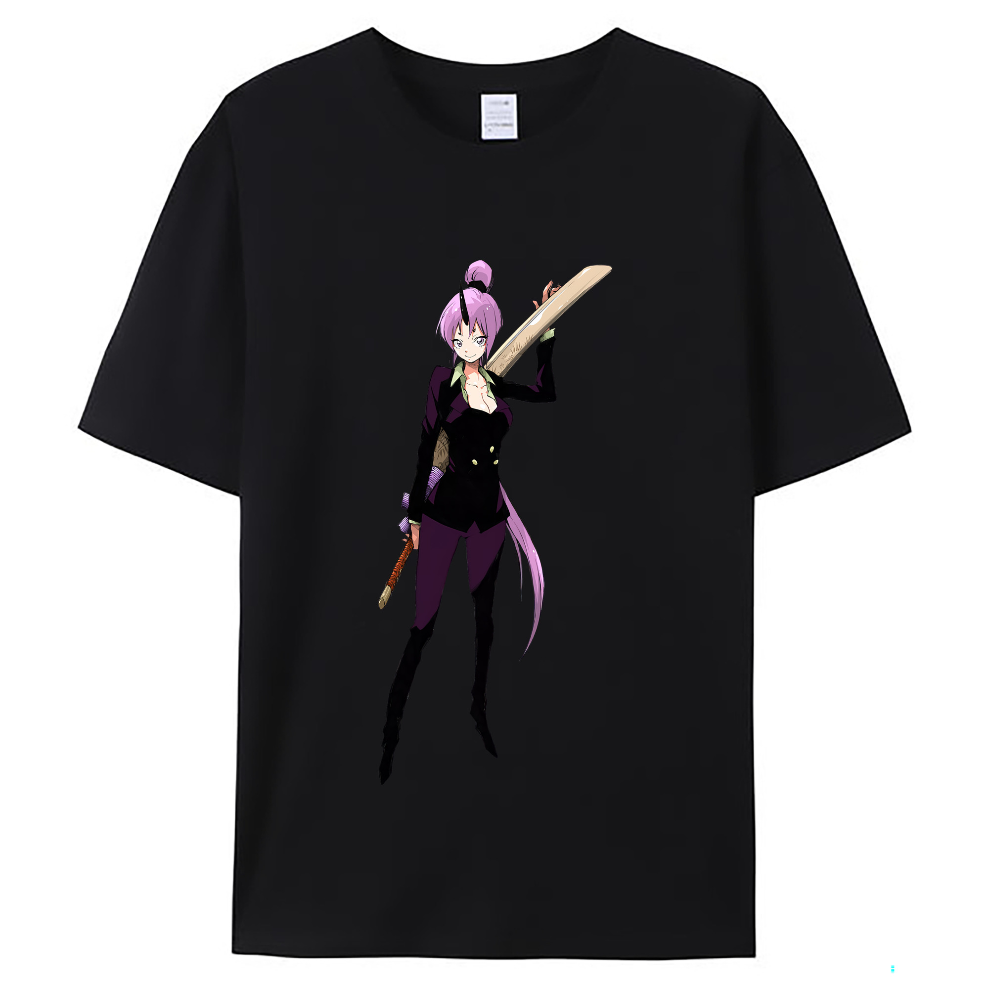 （画像用） 転スラ Regarding Reincarnated to Slime レディースカジュアルプリントTシャツ（綿100％）