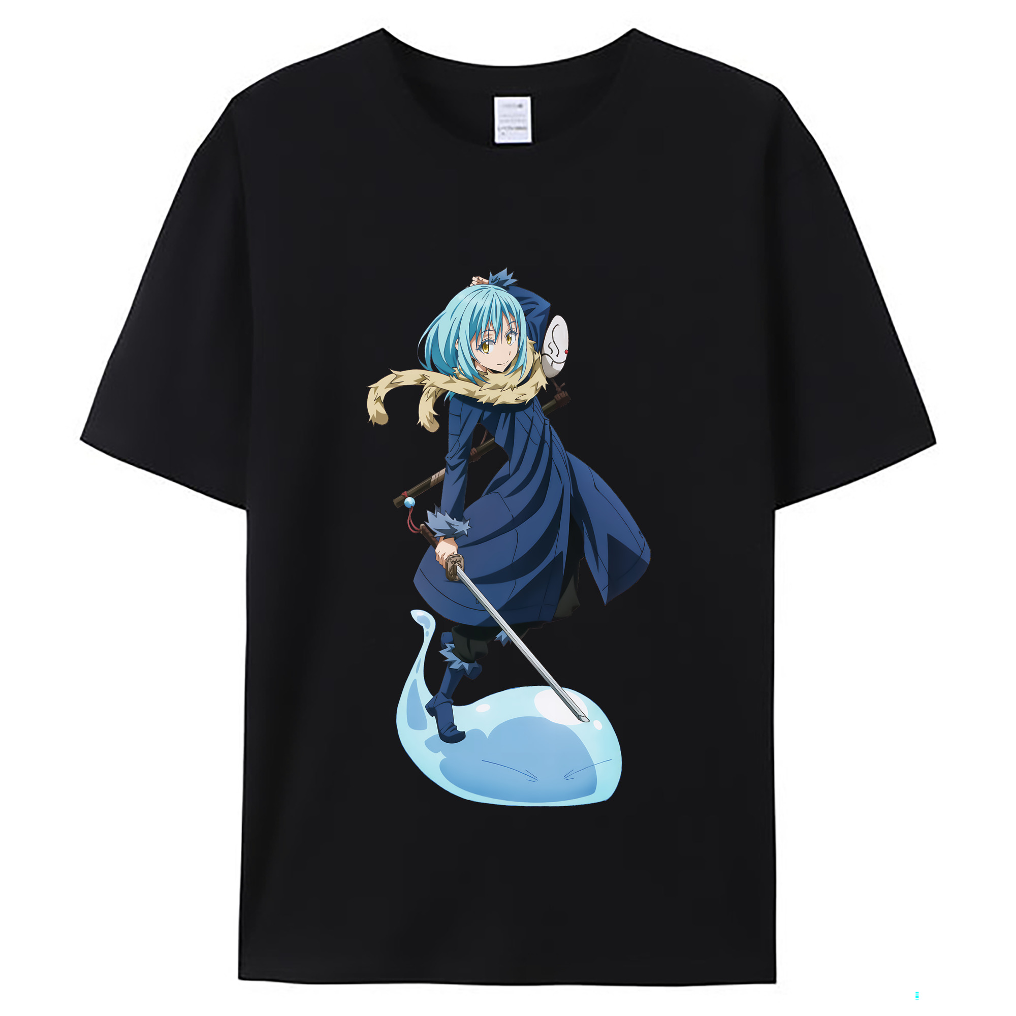 （画像用） 転スラ Regarding Reincarnated to Slime レディースカジュアルプリントTシャツ（綿100％）